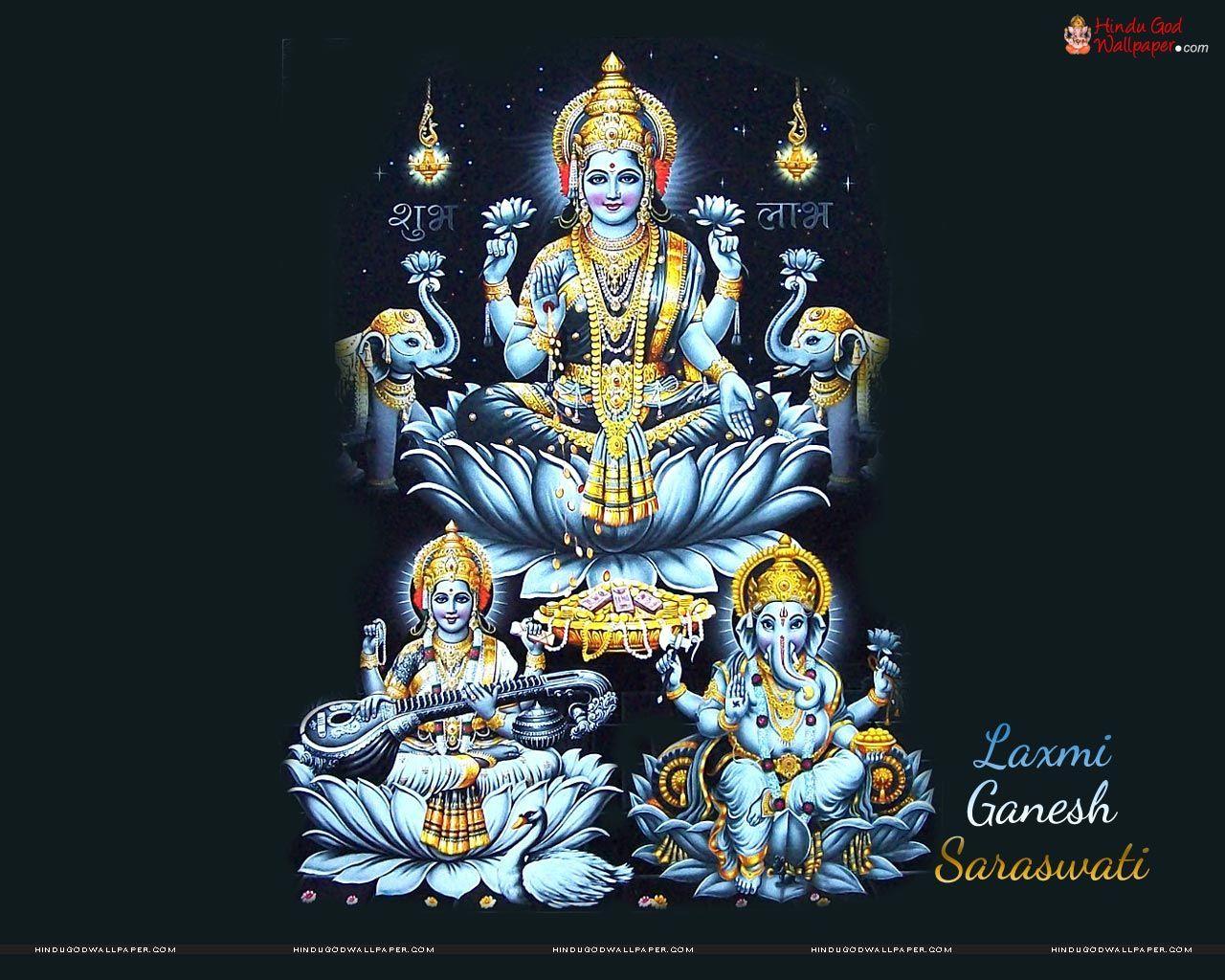 1280x1024 Laxmi Ganesh Saraswati HD Wallpaper Free Download. Wallpaper free download, Ganesh wallpaper, Ganesha picture