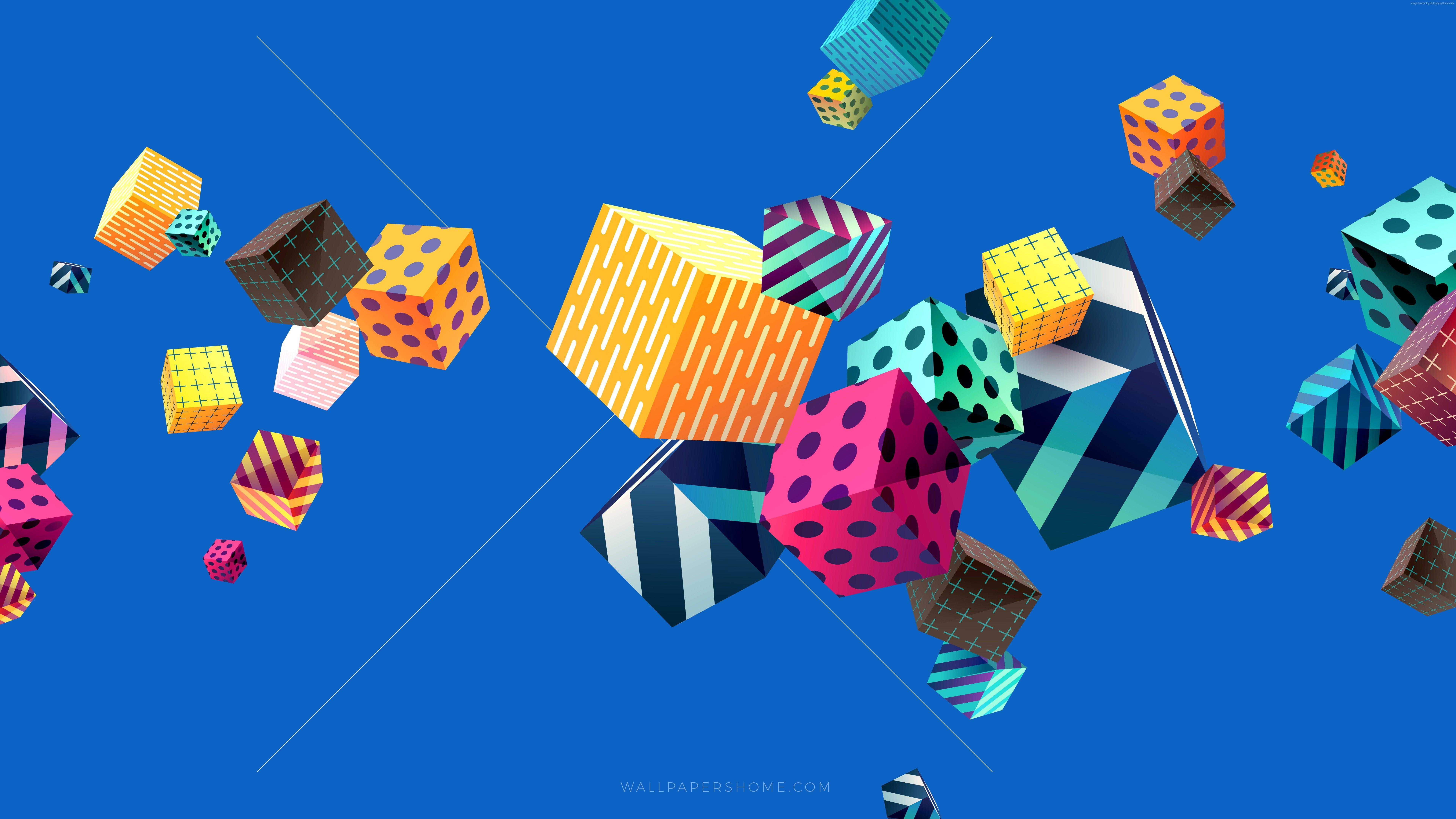 7680x4320 4k #modern k #colorful #cubes #abstract k K #wallpaper #hdwallpaper #desktop. Abstract, 8k wallpaper, Abstract wallpaper