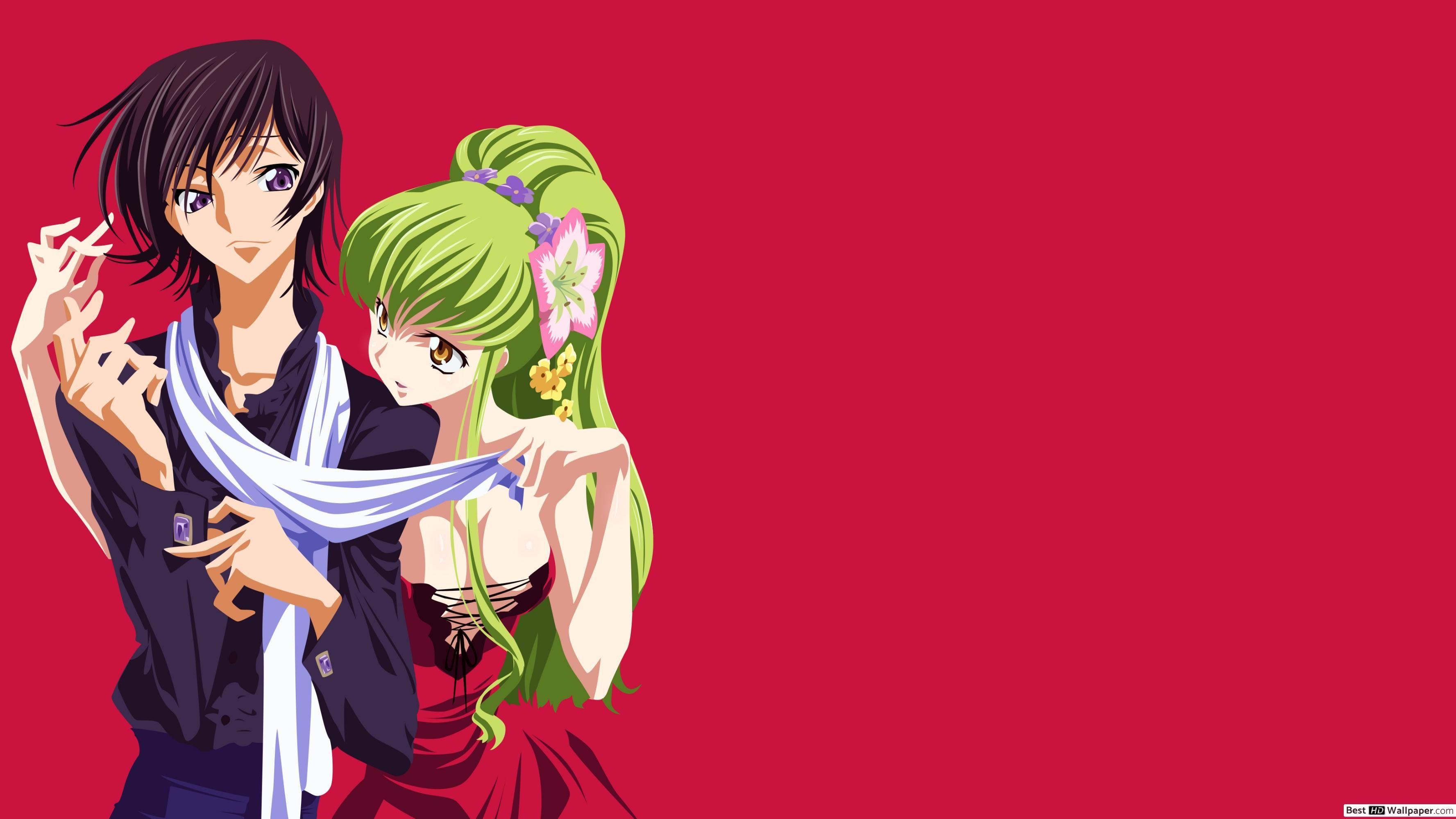 3554x1999 Code Geass Lamperouge & C.C. HD wallpaper download