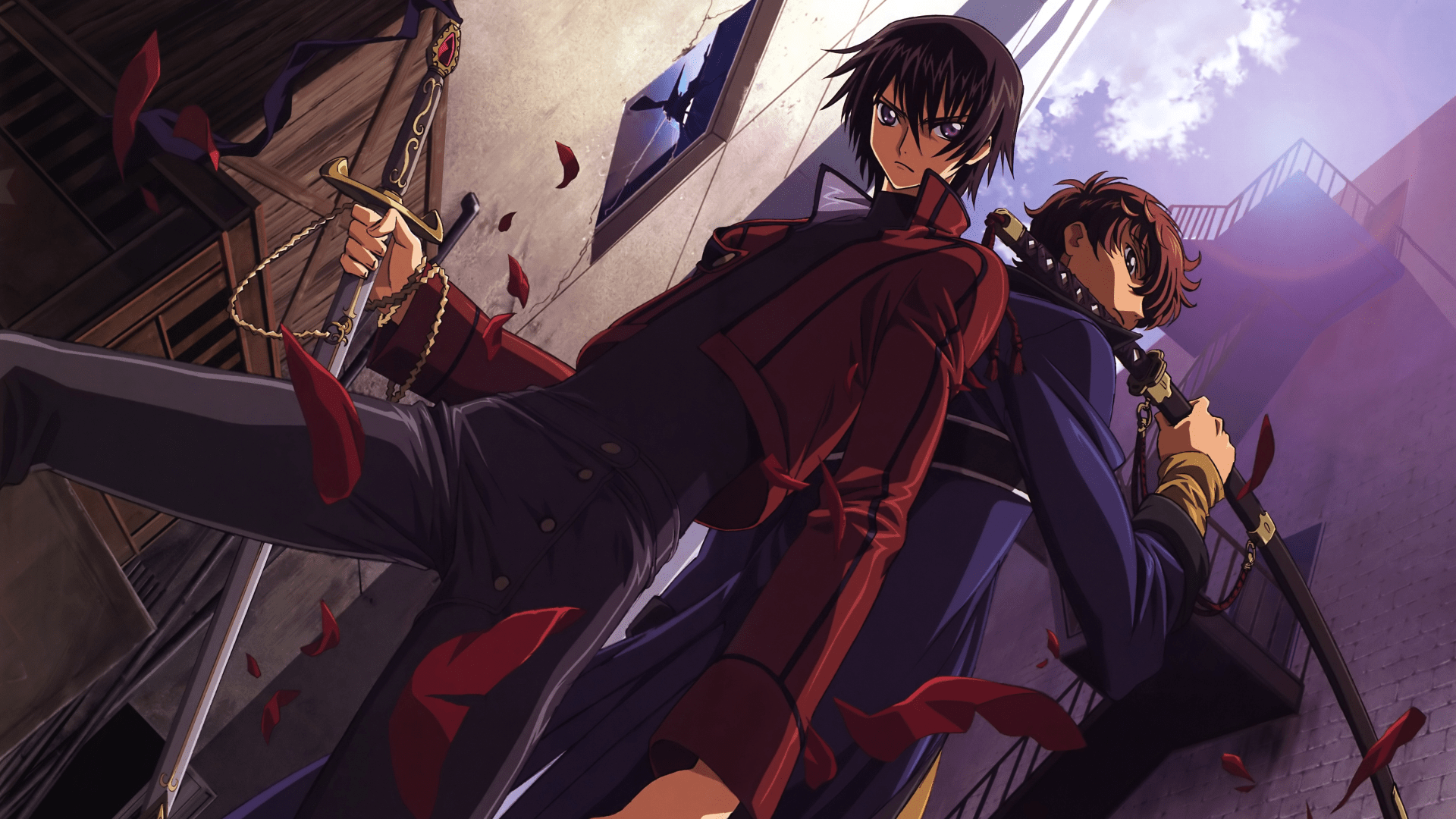 1920x1080 Wallpaper Lelouch Lamperouge and Suzaku Kururugi from Code Geass