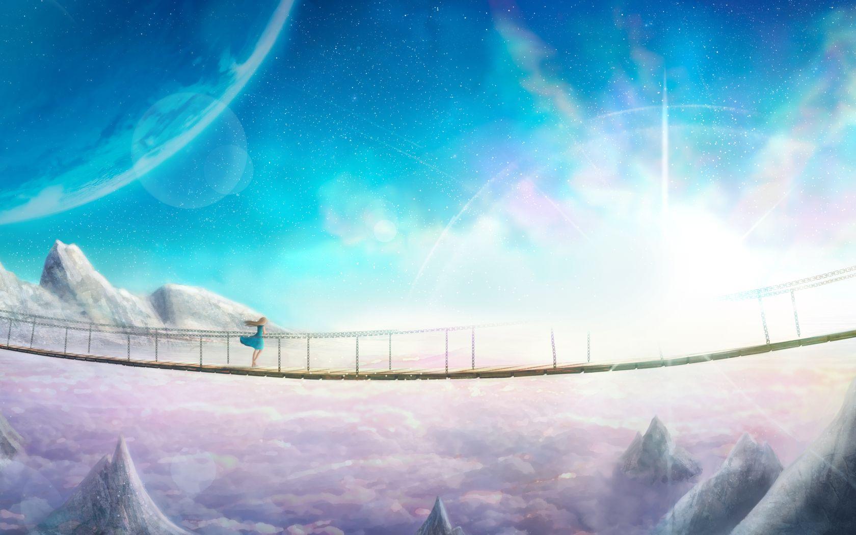 1680x1050 Supernova Anime Landscape 1680x1050 Resolution HD 4k Wallpaper, Image, Background, Photo and Picture