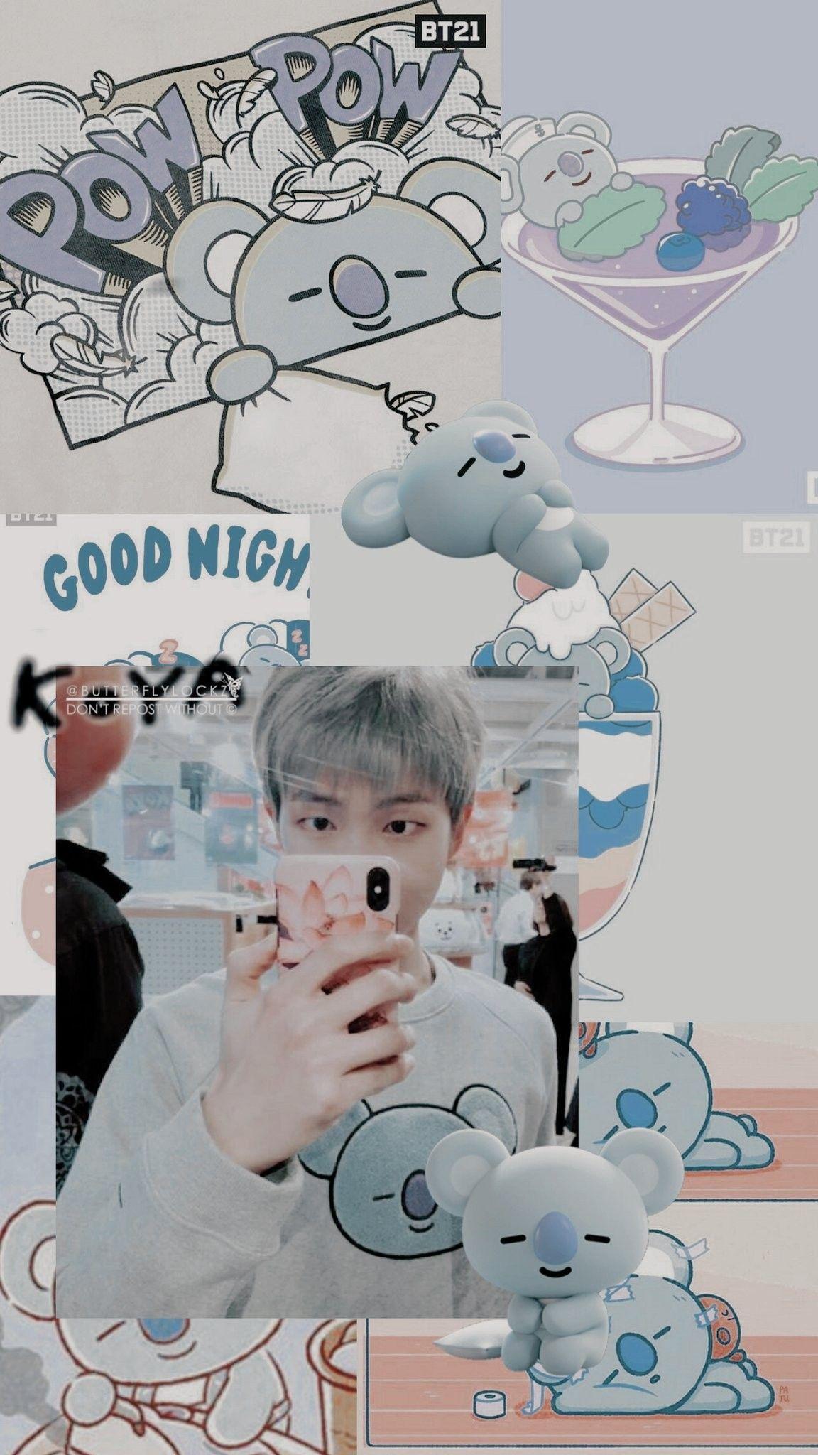1152x2048 Namjoon Feat. Koya Wallpaper Credits To Twitter ButterflyLockz © #Namjoon #RM #Koya #BT21 #koya Namjoon Fe. Bts Laptop Wallpaper, Bts Wallpaper, Cute Wallpaper