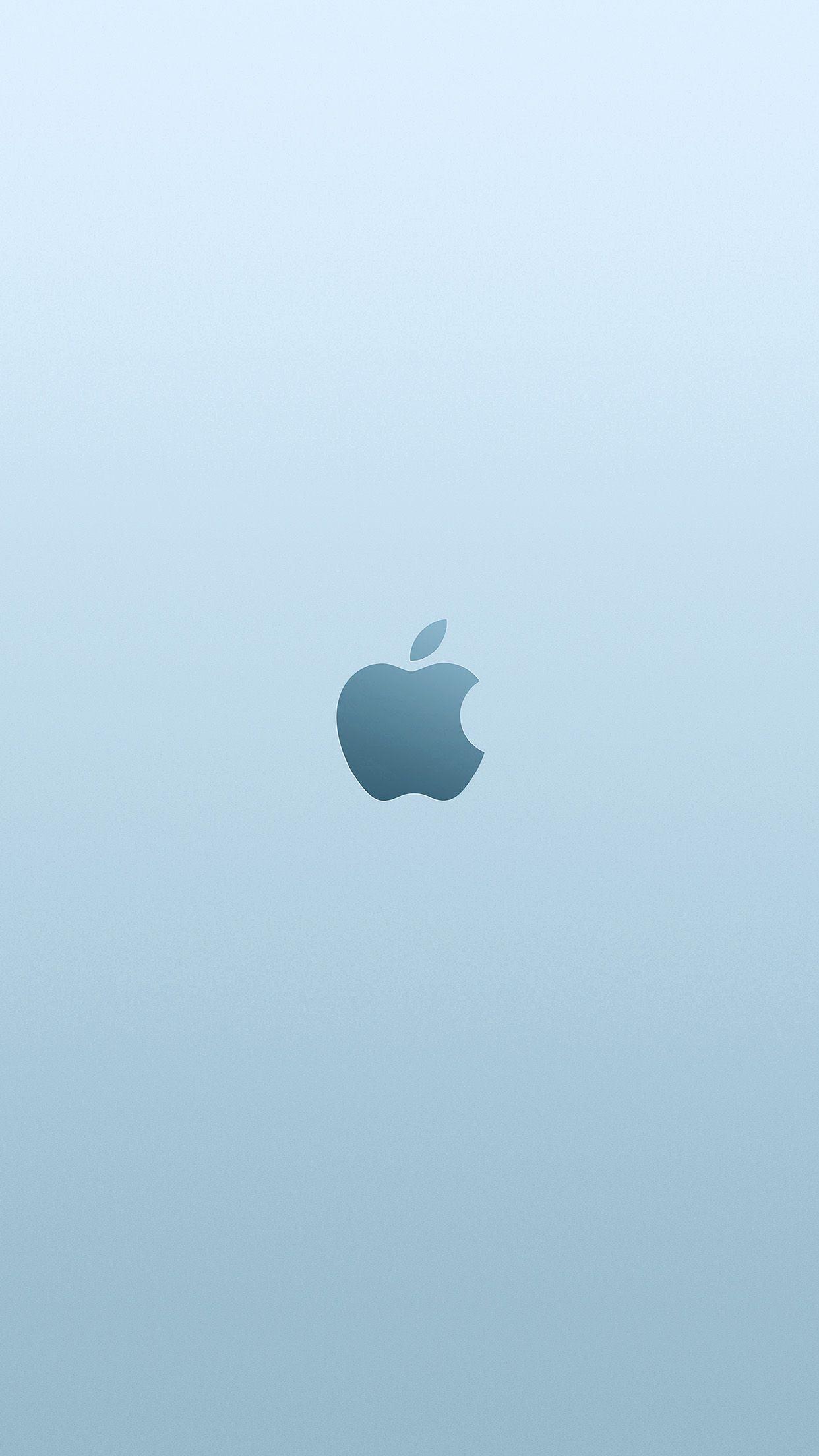 1242x2208 Apple Blue Minimal Illustration Art Wallpaper
