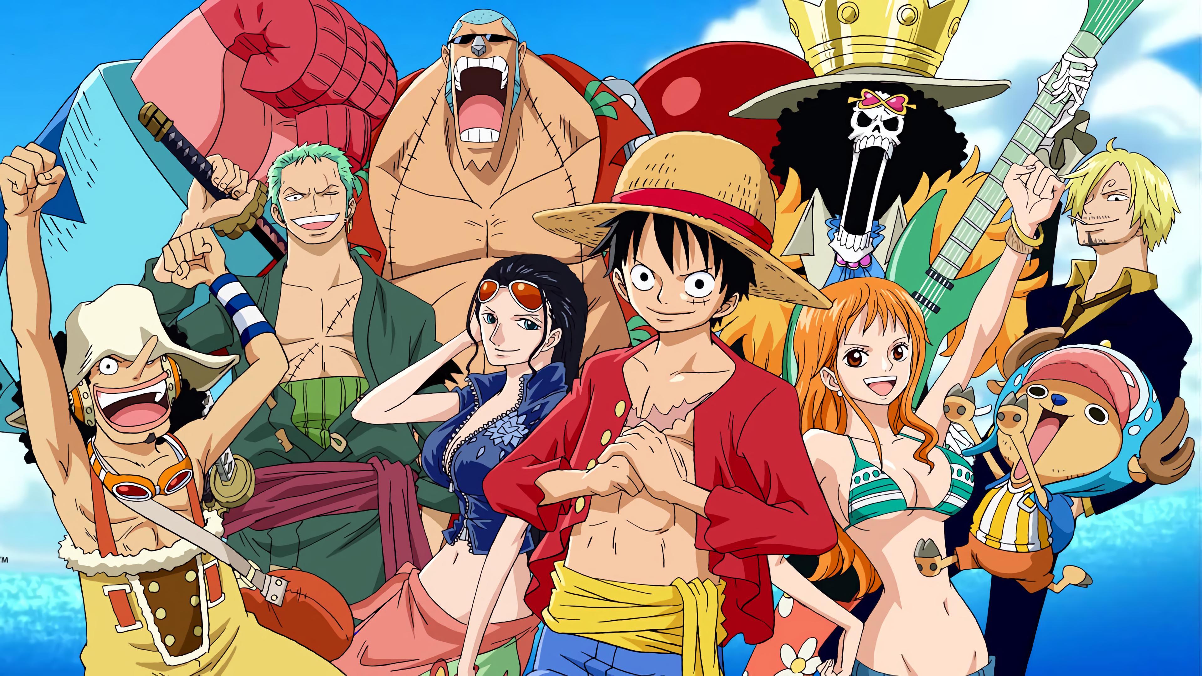 3840x2160 One Piece Crew Wallpaper