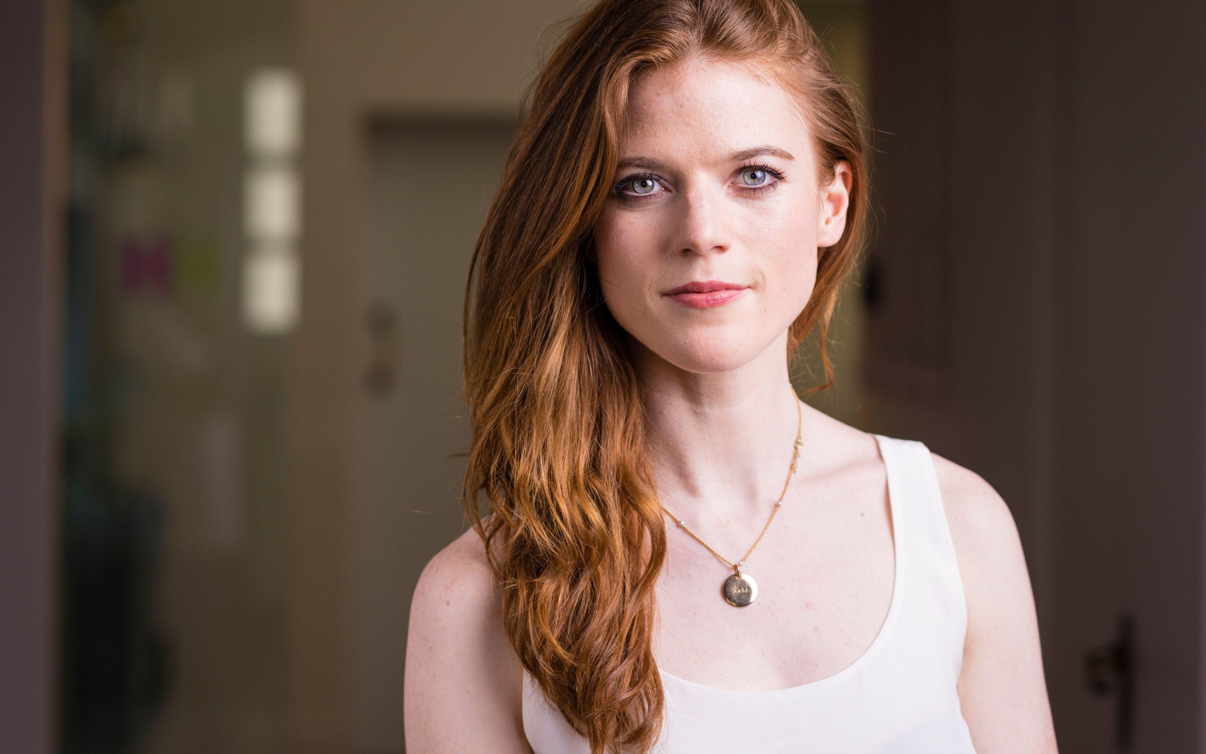3840x2400 Download wallpaper Rose Leslie, 4k, scottish actress, beauty, Hollywood, girls for desktop with resolution 3840x2400. High Quality HD picture wallpaper