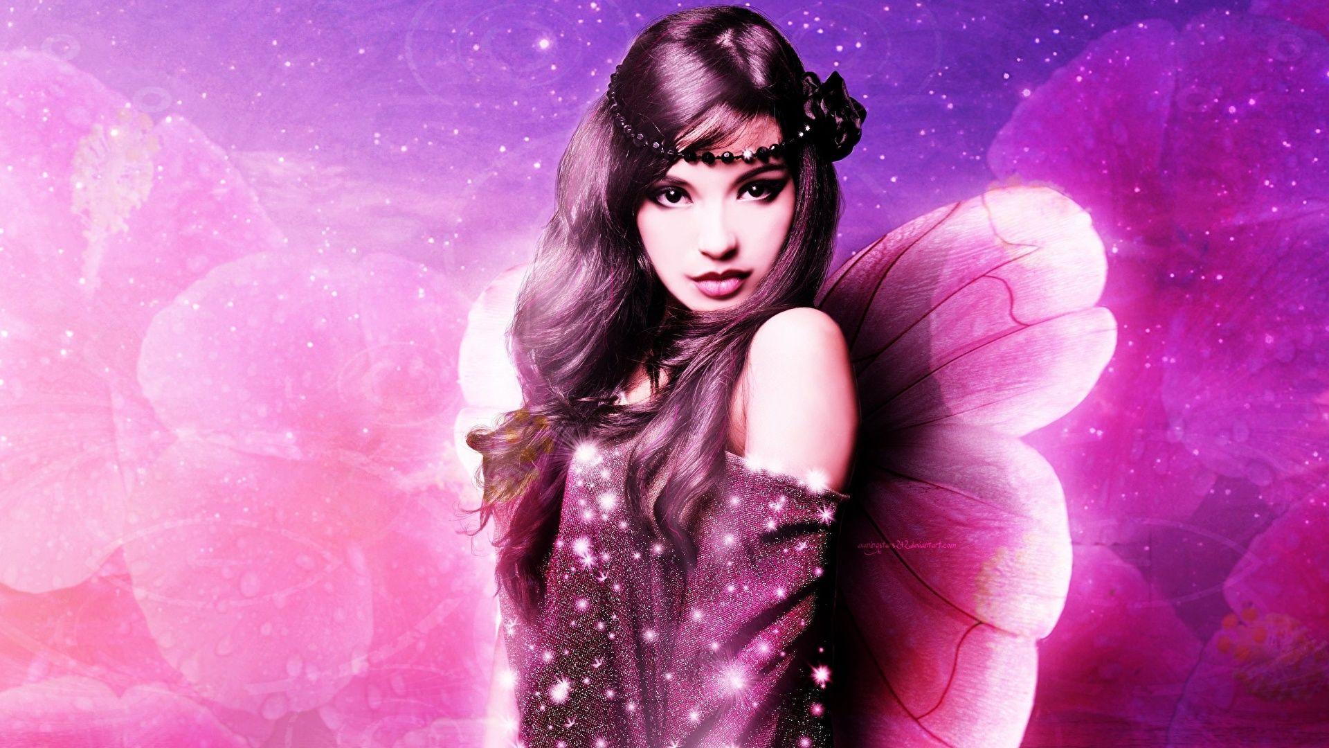 1920x1080 Photos Fairies female Fantasy 1920x1080