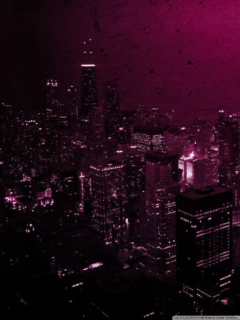 Purple Cityscape Wallpapers - Top Free Purple Cityscape Backgrounds ...