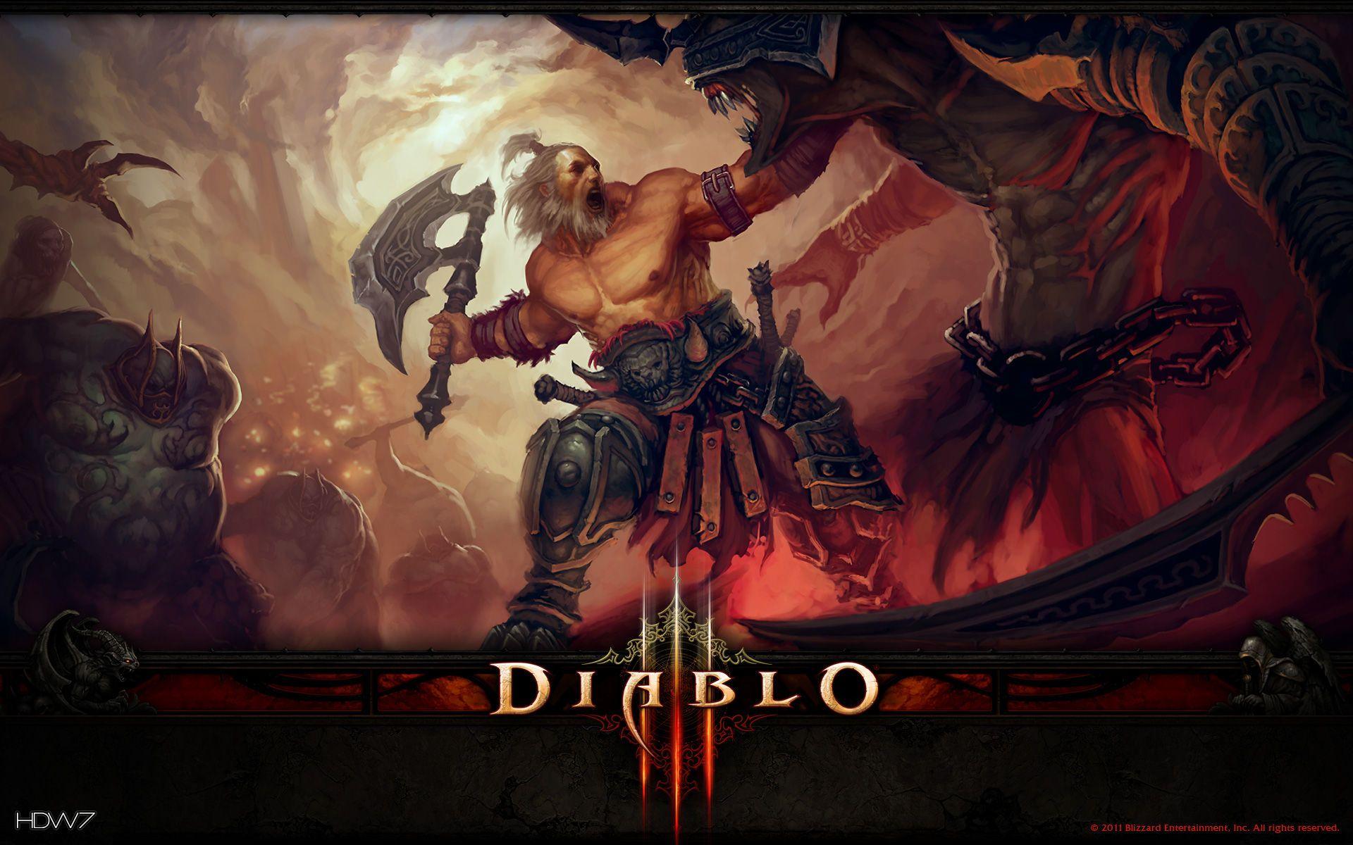 Diablo 3 Barbarian Wallpapers Top Free Diablo 3 Barbarian Backgrounds Wallpaperaccess