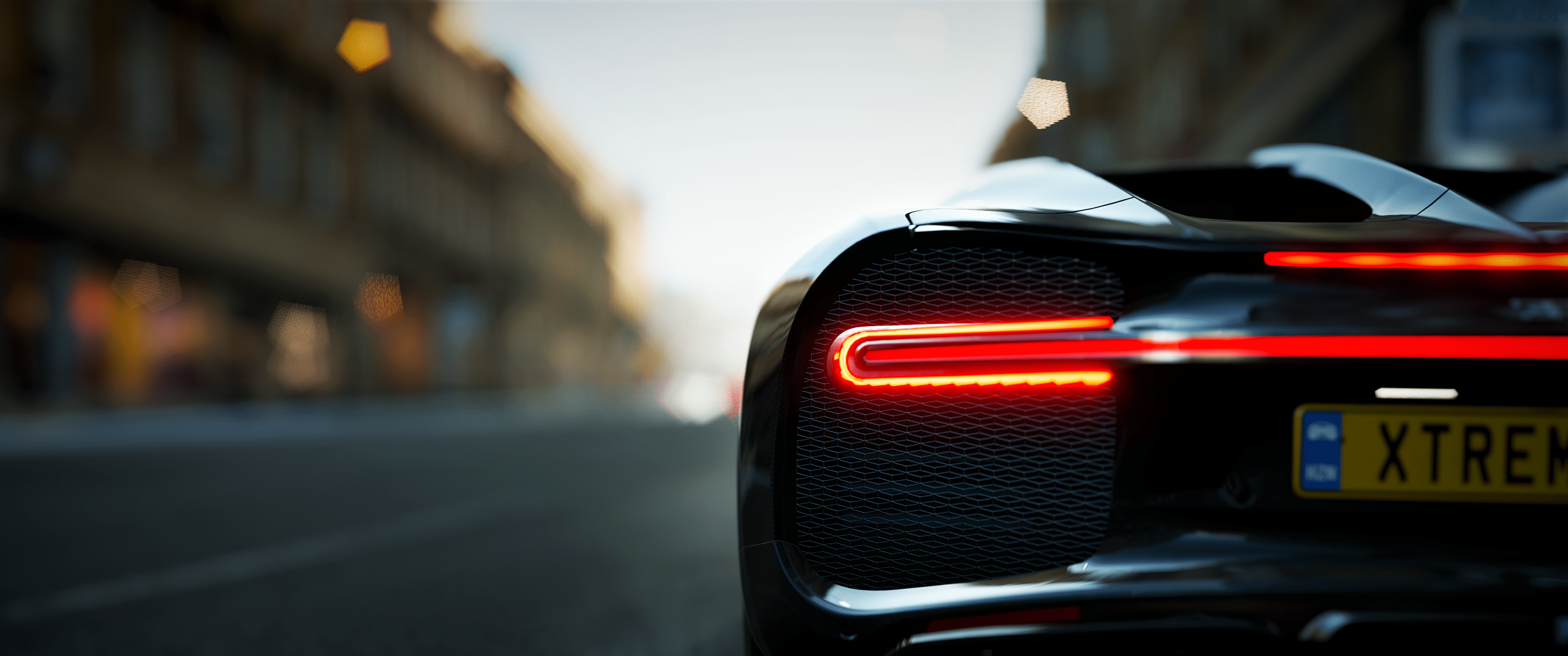 3440x1440 4K] Clean Bugatti Chiron Wallpaper [3840x2160] (Forza Horizon 4)