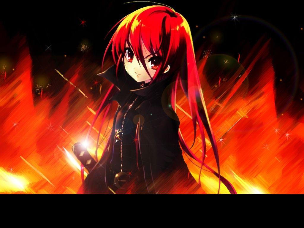 Anime Fire Girl Wallpapers Top Free Anime Fire Girl Backgrounds Wallpaperaccess