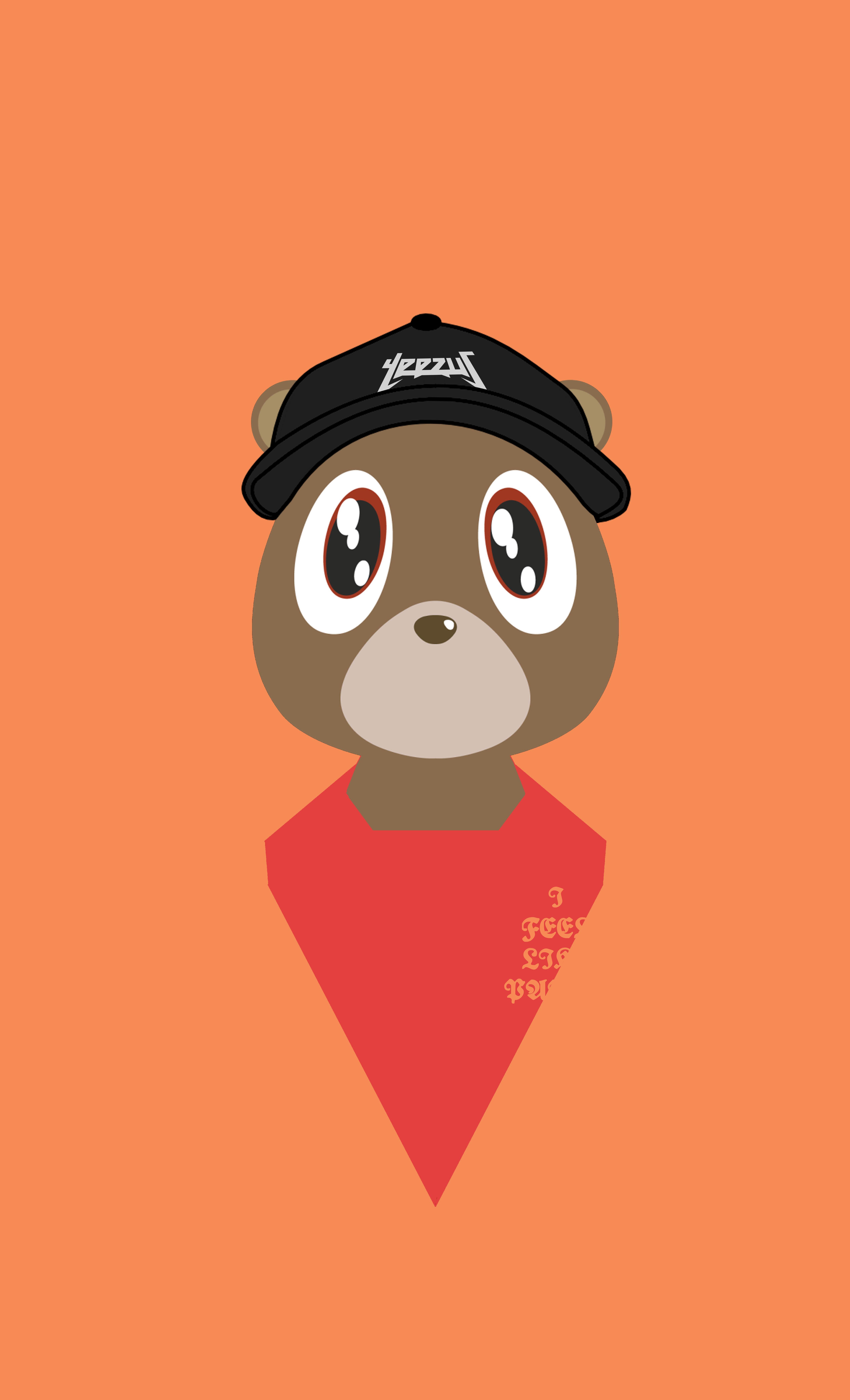 5100x8400 Kanye West Teddy Bear Wallpaper
