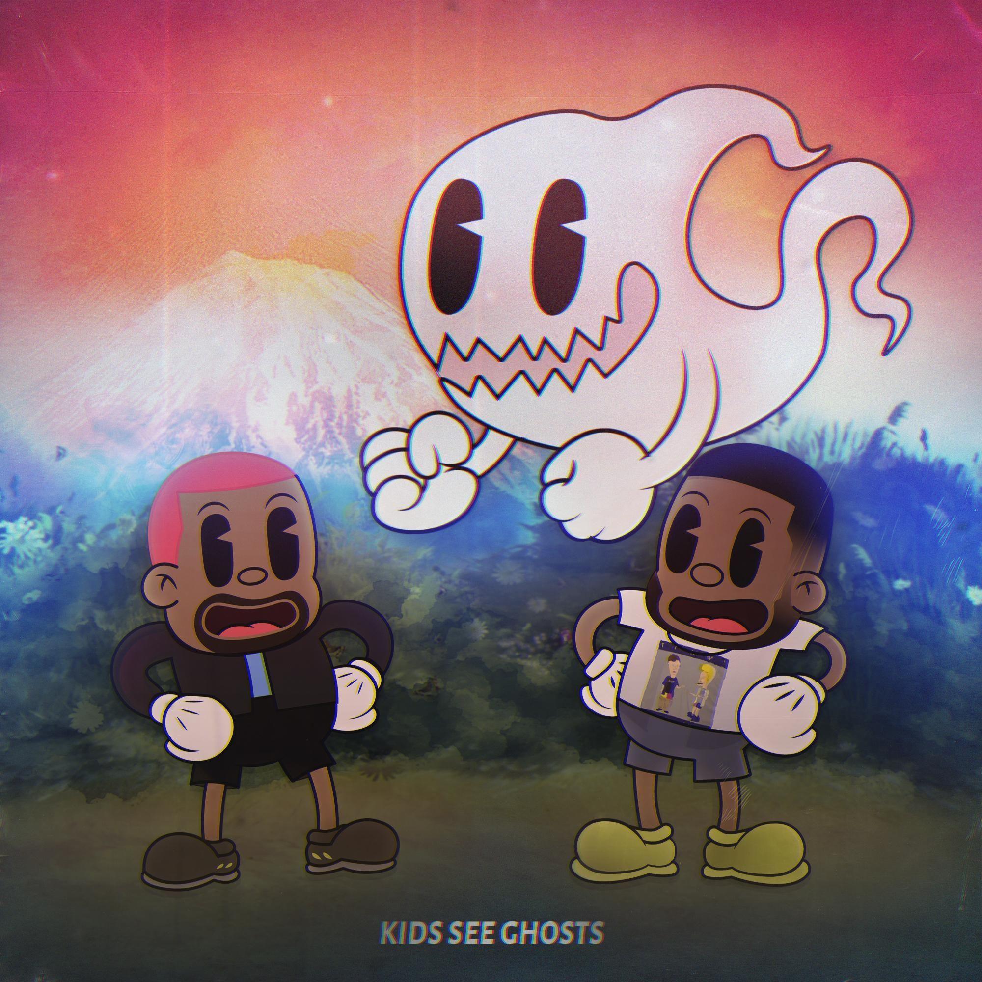 2000x2000 Kanye West &amp; Kid Cudi SEE GHOSTS by me on IG. Kid cudi wallpaper, Album artwork cover art, Kanye west kids