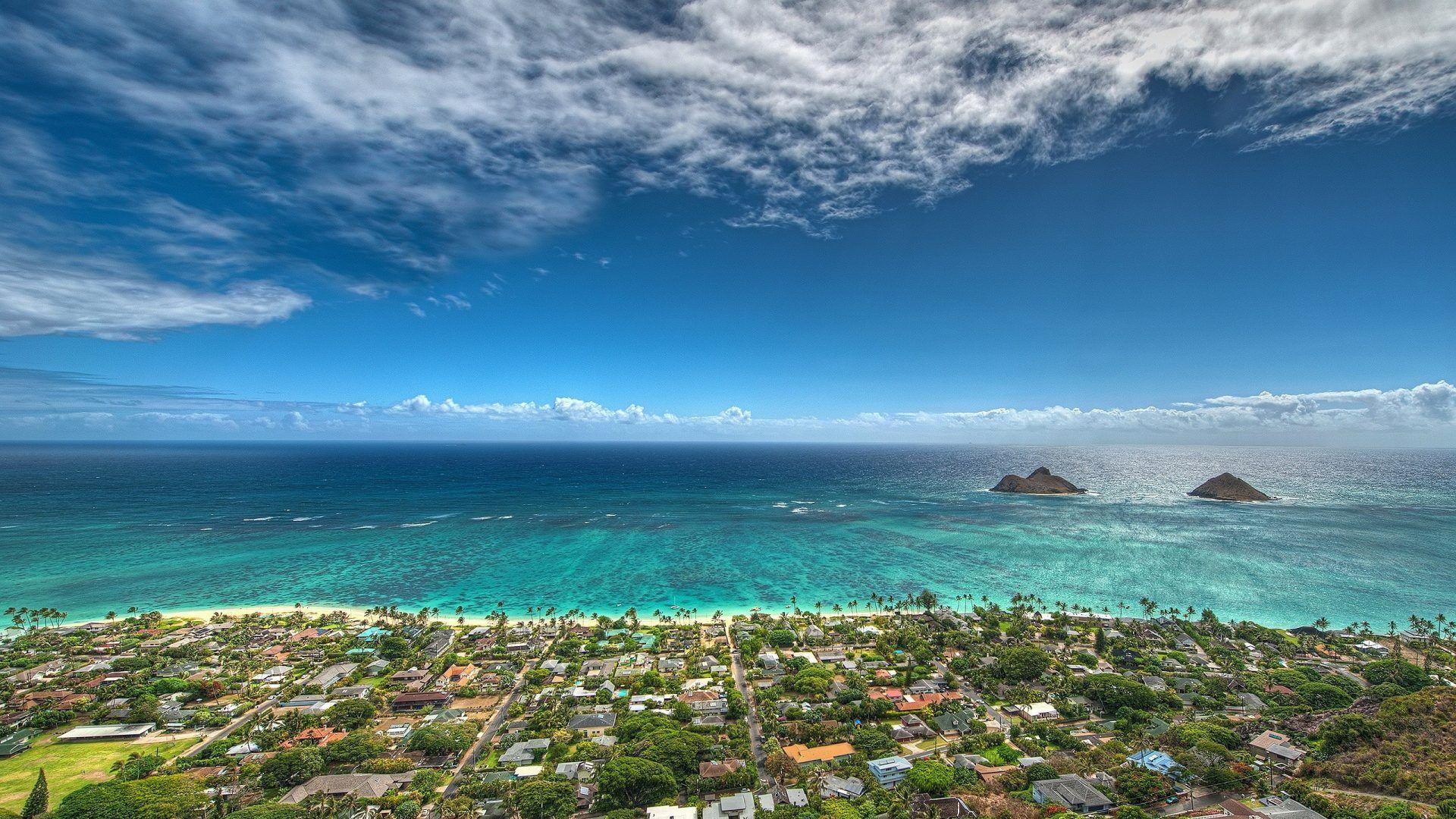 1920x1080 Hawaii Tag wallpaper: Hawaii Nature Sea Landscapes Blue Oahu