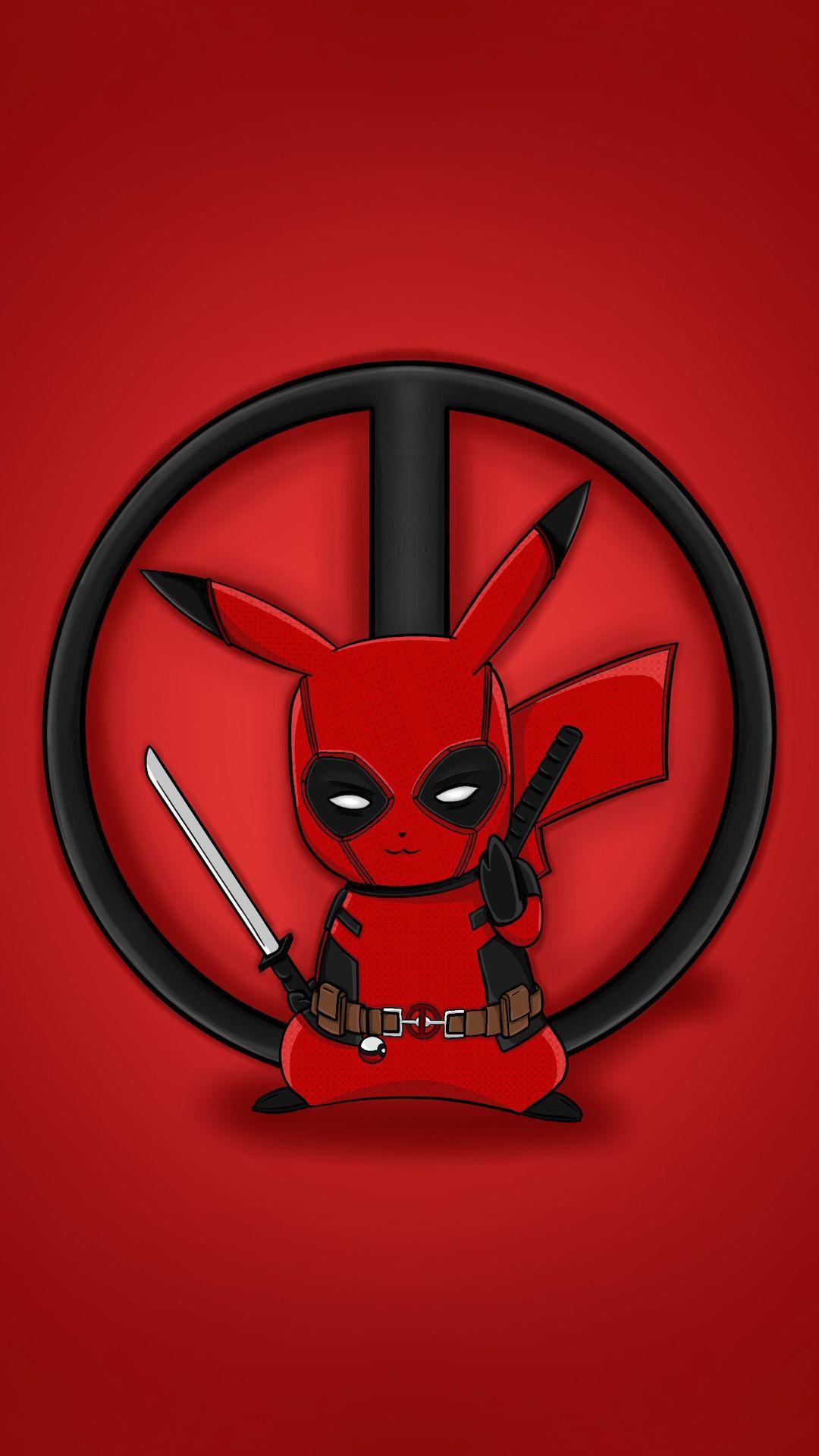 1080x1920 Pika Deadpool