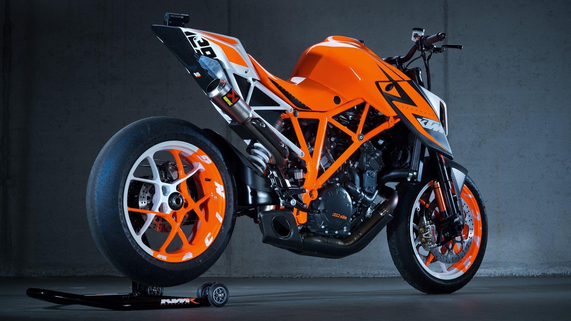 1920x1080 Wallpaper KTM motorcycle, orange 1920x1080 Full HD 2K Picture, Image