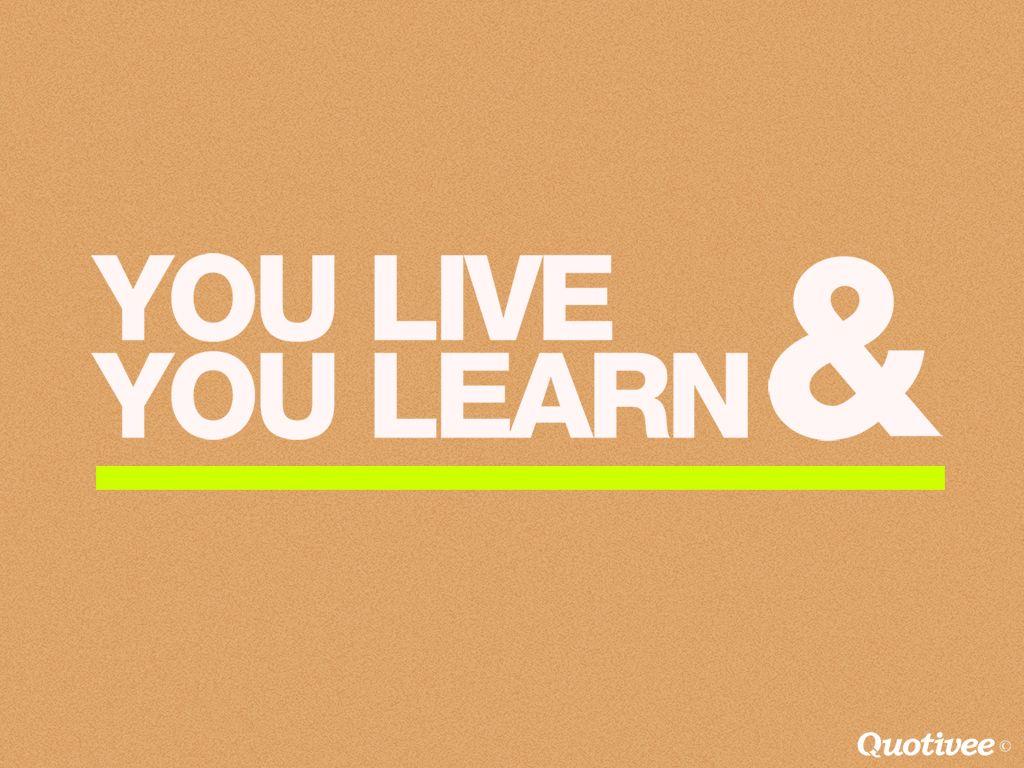 1024x768 You Live And You Learn