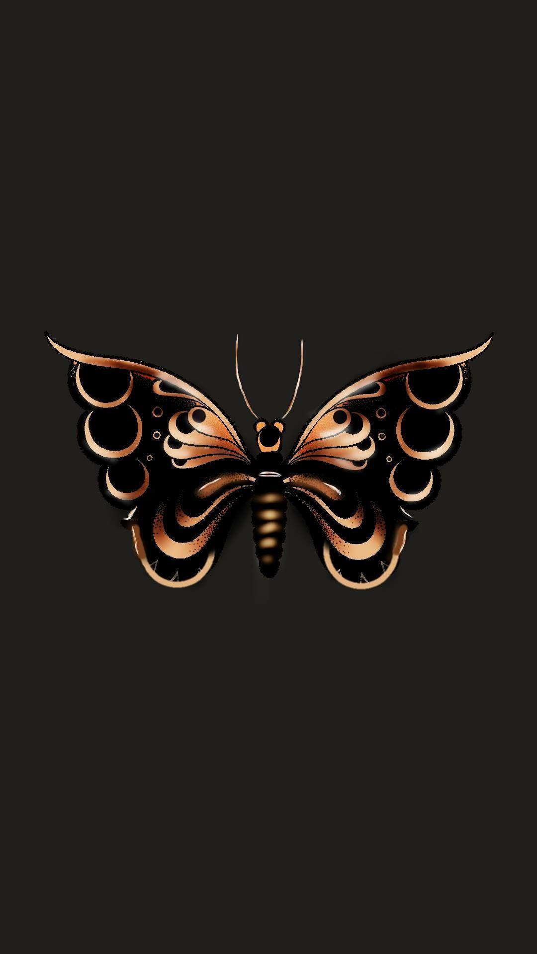 1080x1920 Brown butterfly. Butterfly wallpaper, Brown butterflies, Pretty wallpaper