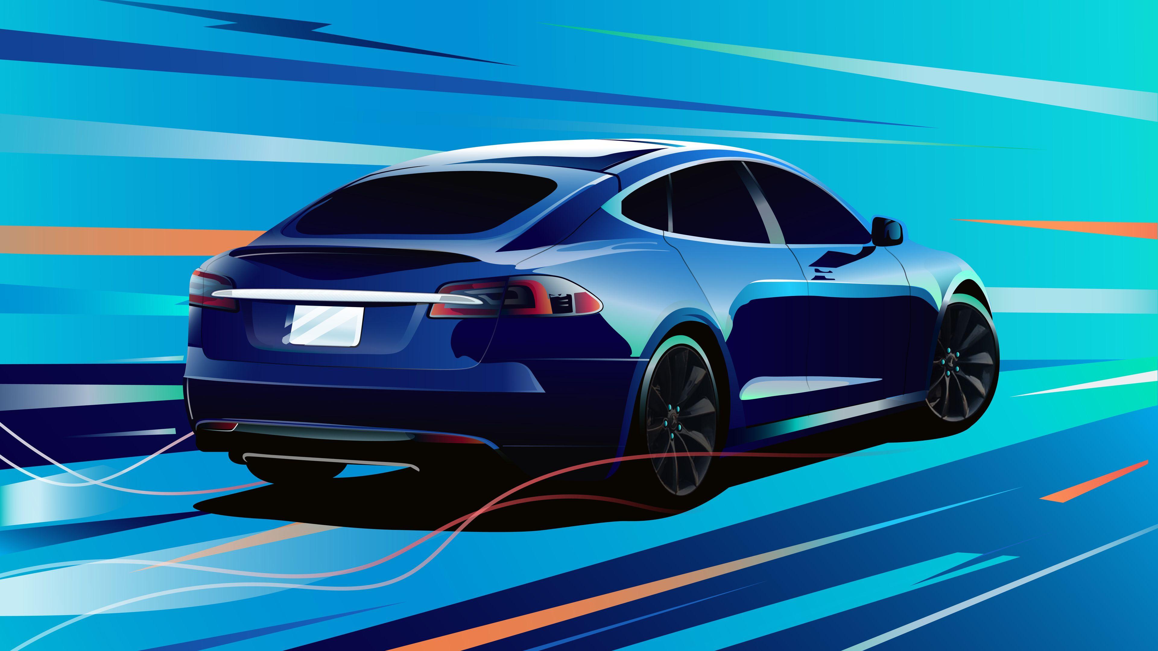 3840x2160 Tesla Model S 4k Tesla Wallpaper, Tesla Model S Wallpaper, Hd Wallpaper, Digital Art Wallpaper, Cars Wallpaper, A. Tesla Model S, Tesla Model, Car Wallpaper