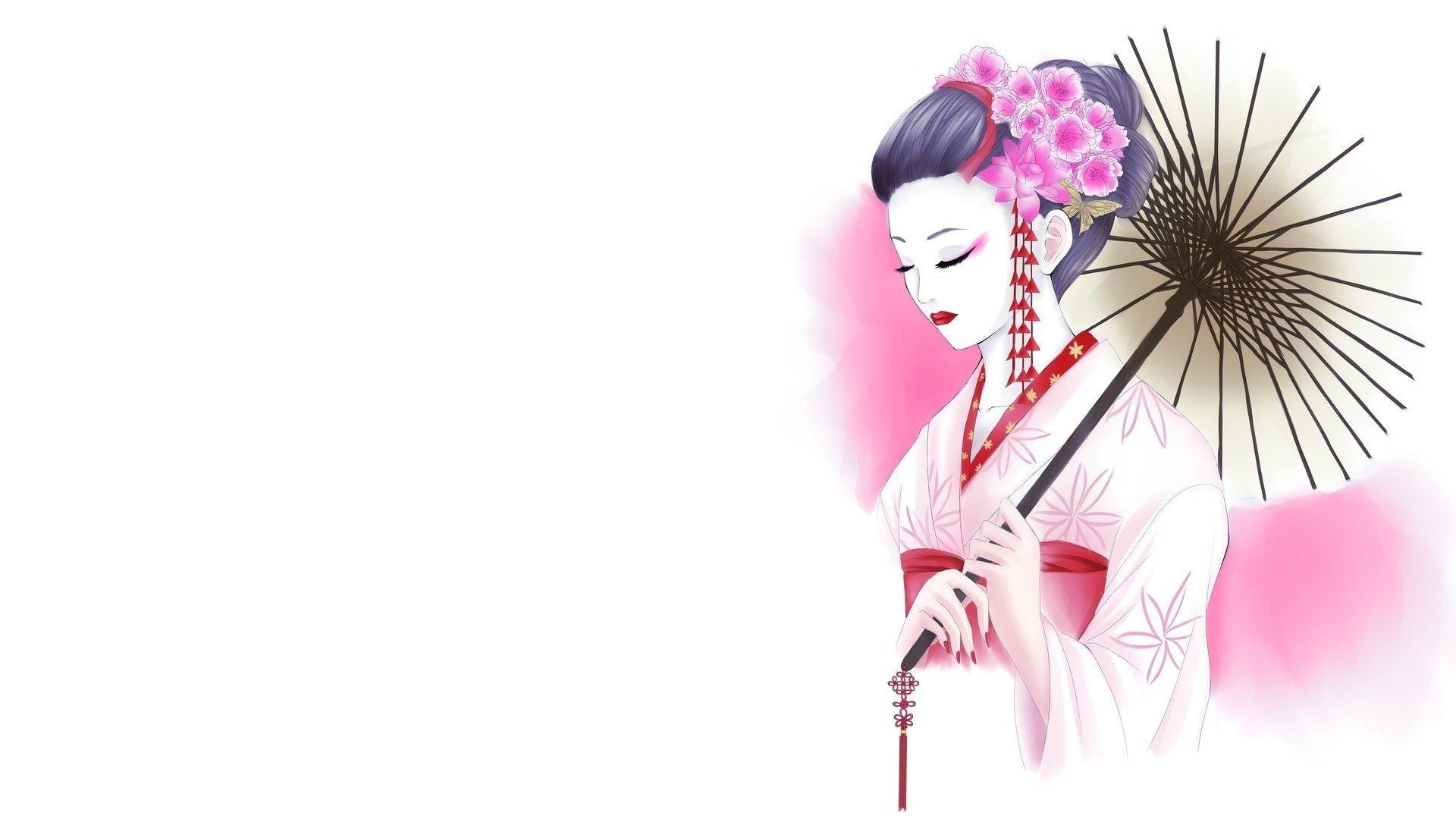 1920x1084 Geisha HD Wallpaper and Background Image
