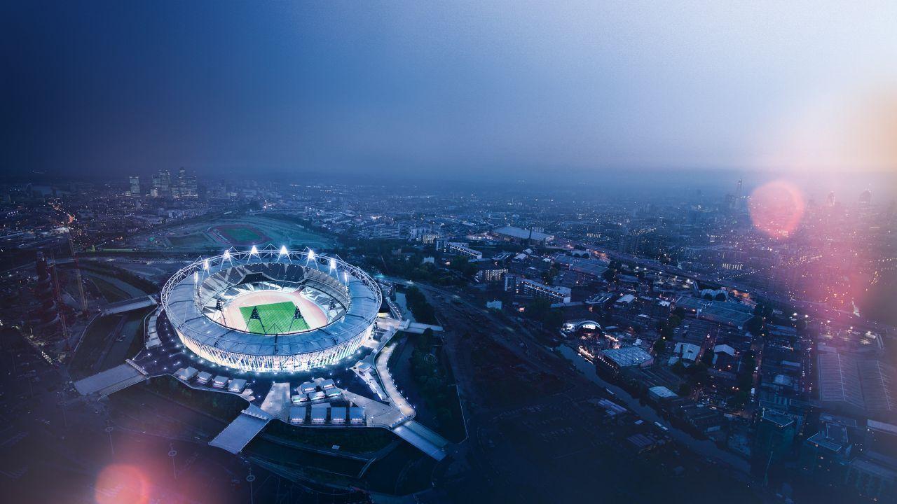 1280x720 Wallpaper Olympic Stadium, Aerial, HD, World