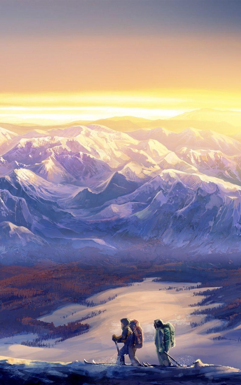 800x1280 Hiking To The Snowy Mountains 5k Nexus Samsung Galaxy Tab Note Android Tablets HD 4k Wallpaper, Image, Background, Photo and Picture