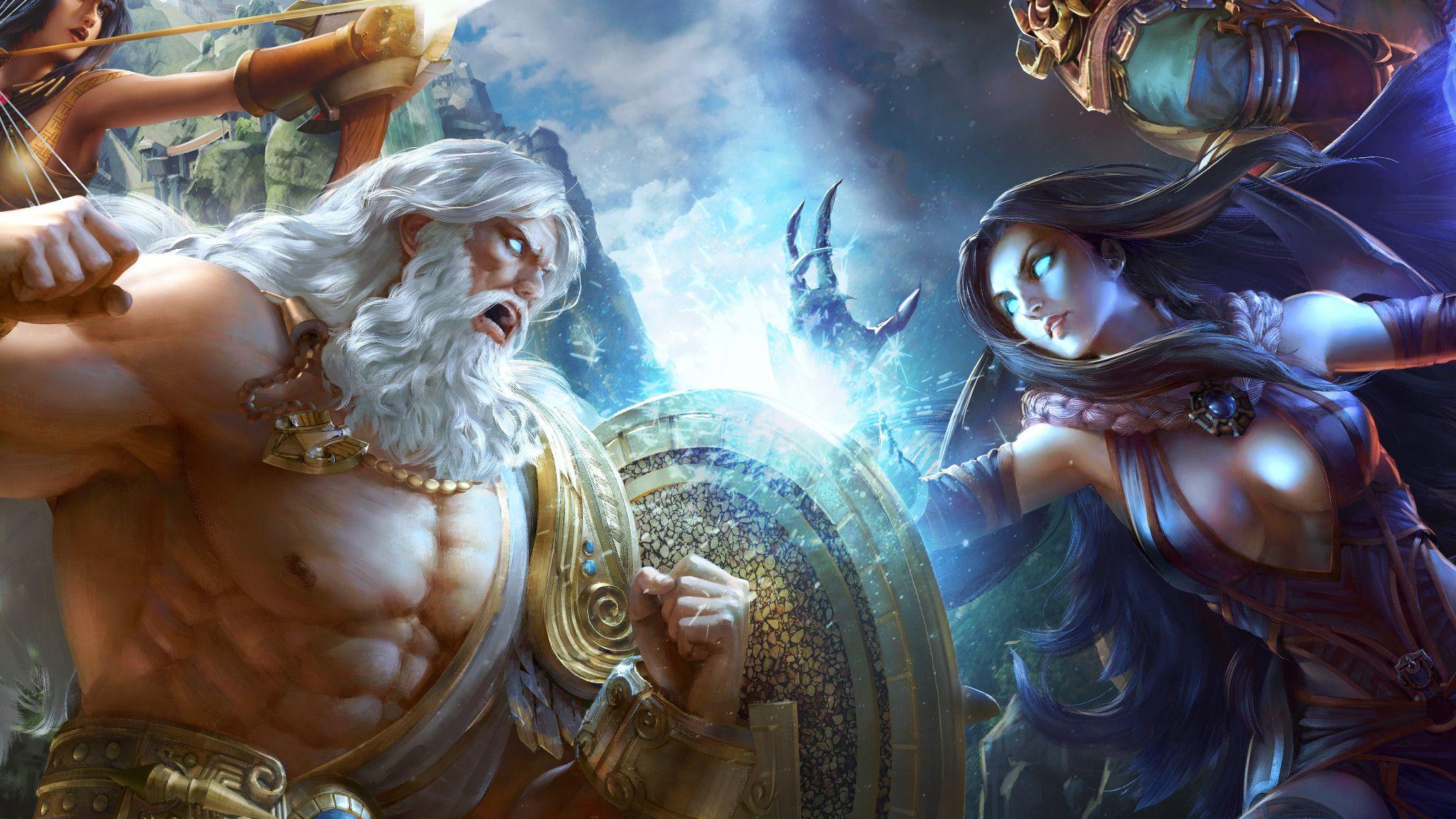 2048x1152 Smite Game Art HD Wallpaper