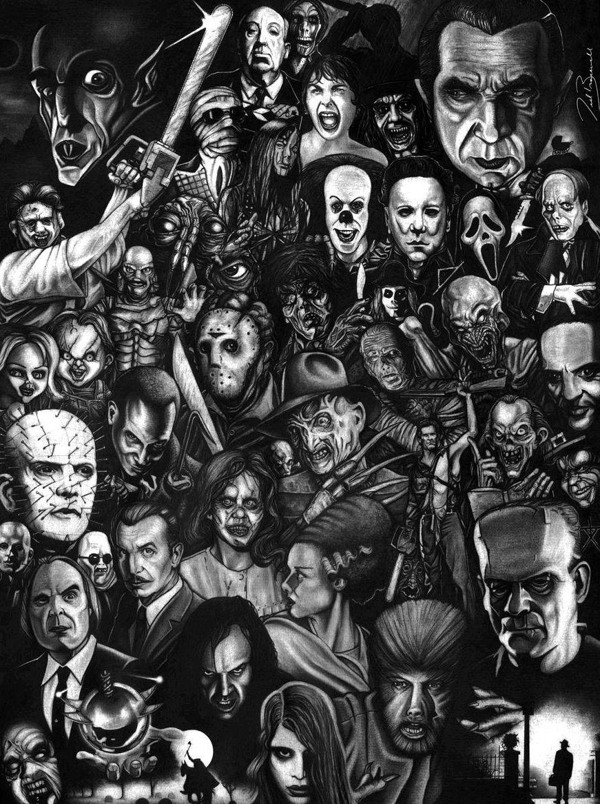Scary Movie Collage