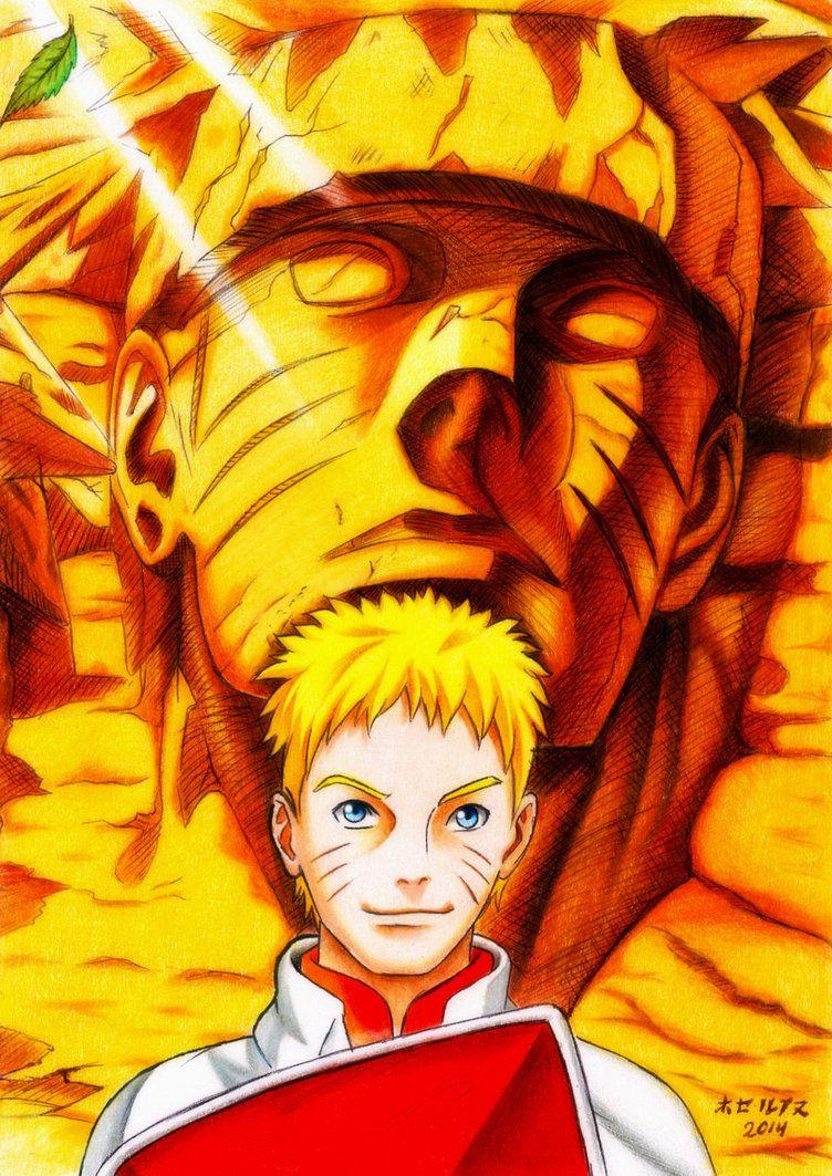 752x1063 Naruto Bijuu Mode 7th Hokage Wallpaper