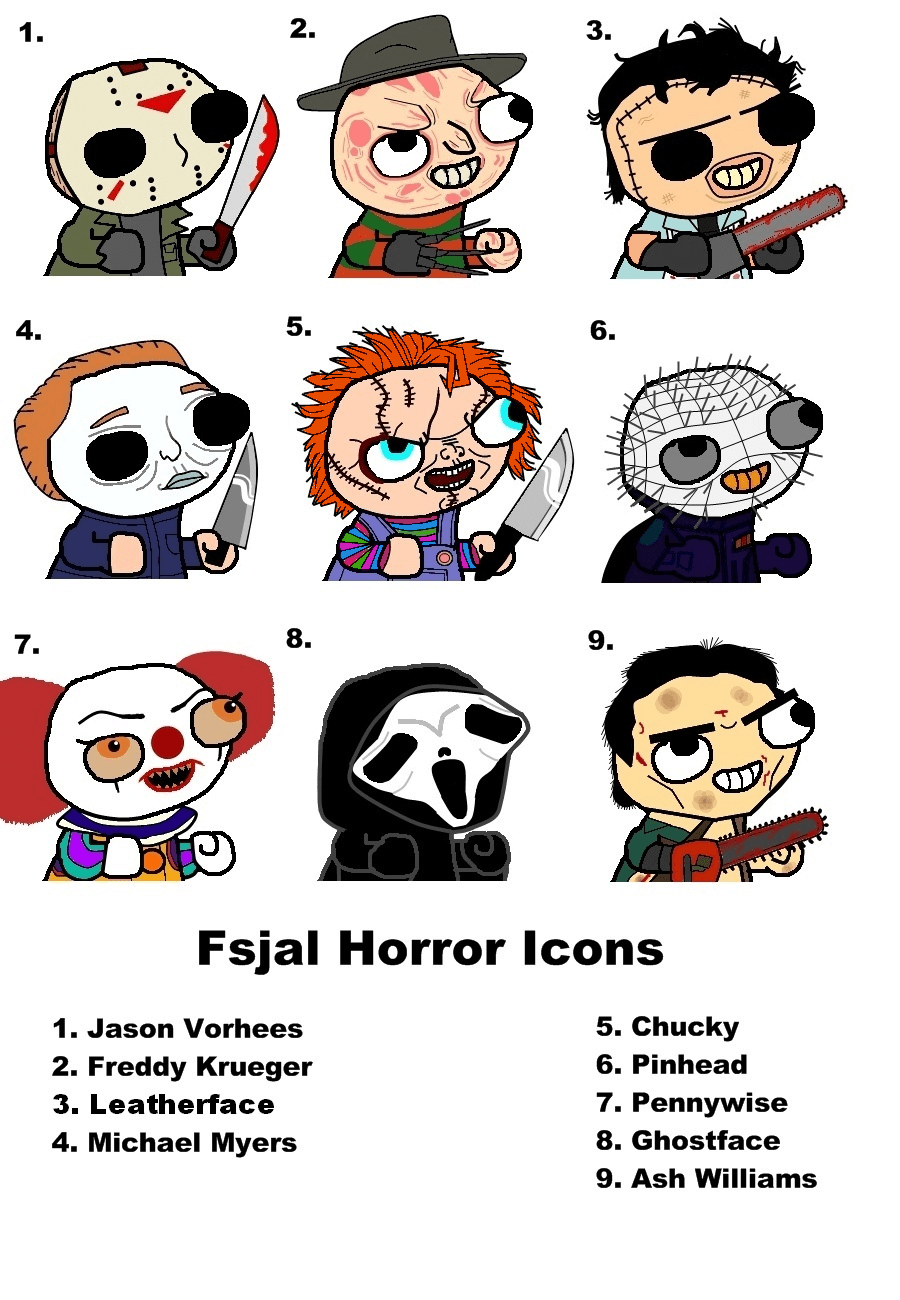 900x1300 Free download Fsjal Horror Icon by PlatinumGlitchMint [900x1300] for your Desktop, Mobile & Tablet. Explore Horror Movie Icon Wallpaper. Horror Movie Wallpaper, Classic Horror Movie Wallpaper, Horror Image Wallpaper