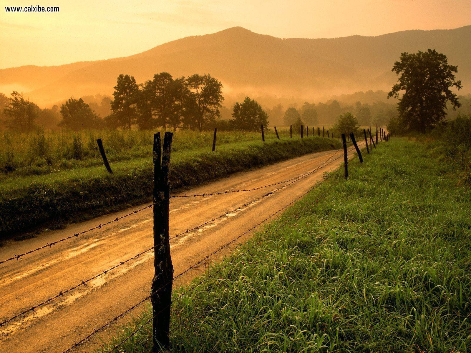 1600x1200 Nature: Sparks Lane At Sunset Cades Cove Great Smoky Mountains National Park Ten