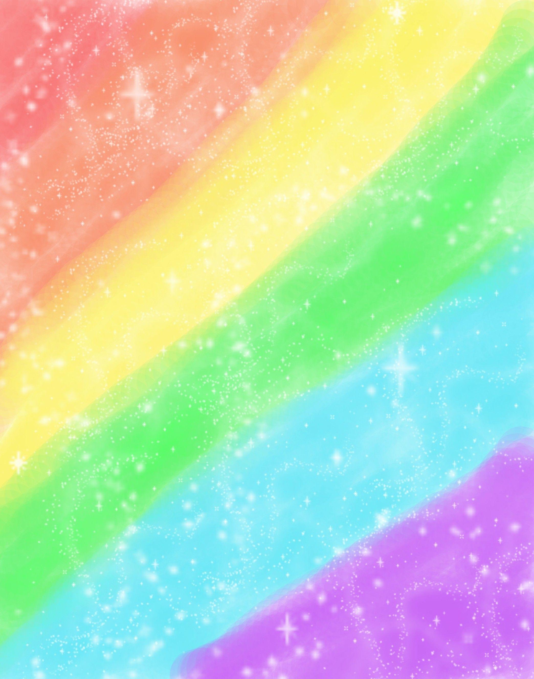 2088x2656 Rainbow Stars Background