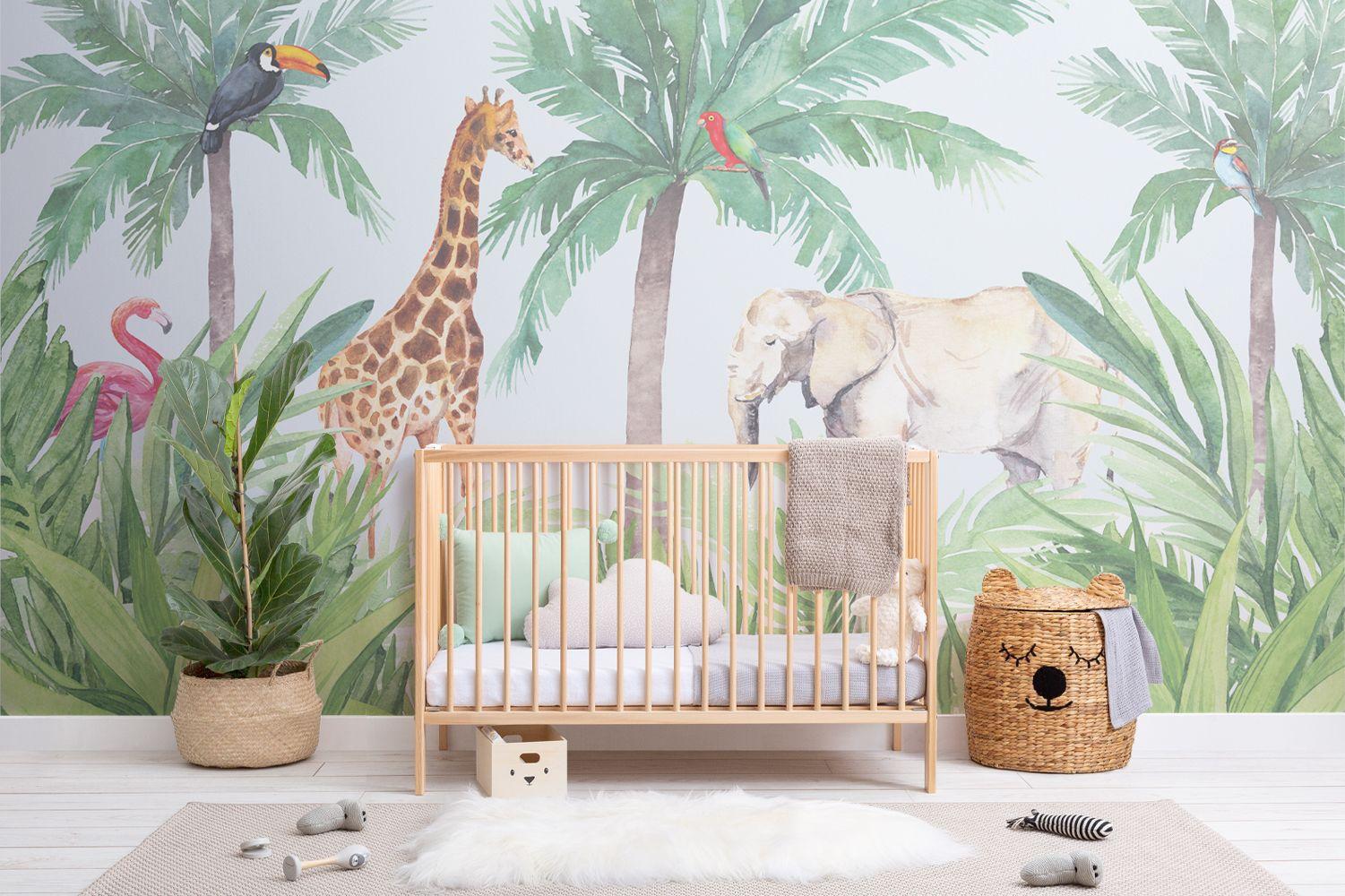 1501x1000 Watercolor Animal Wallpaper. Cute Jungle Style