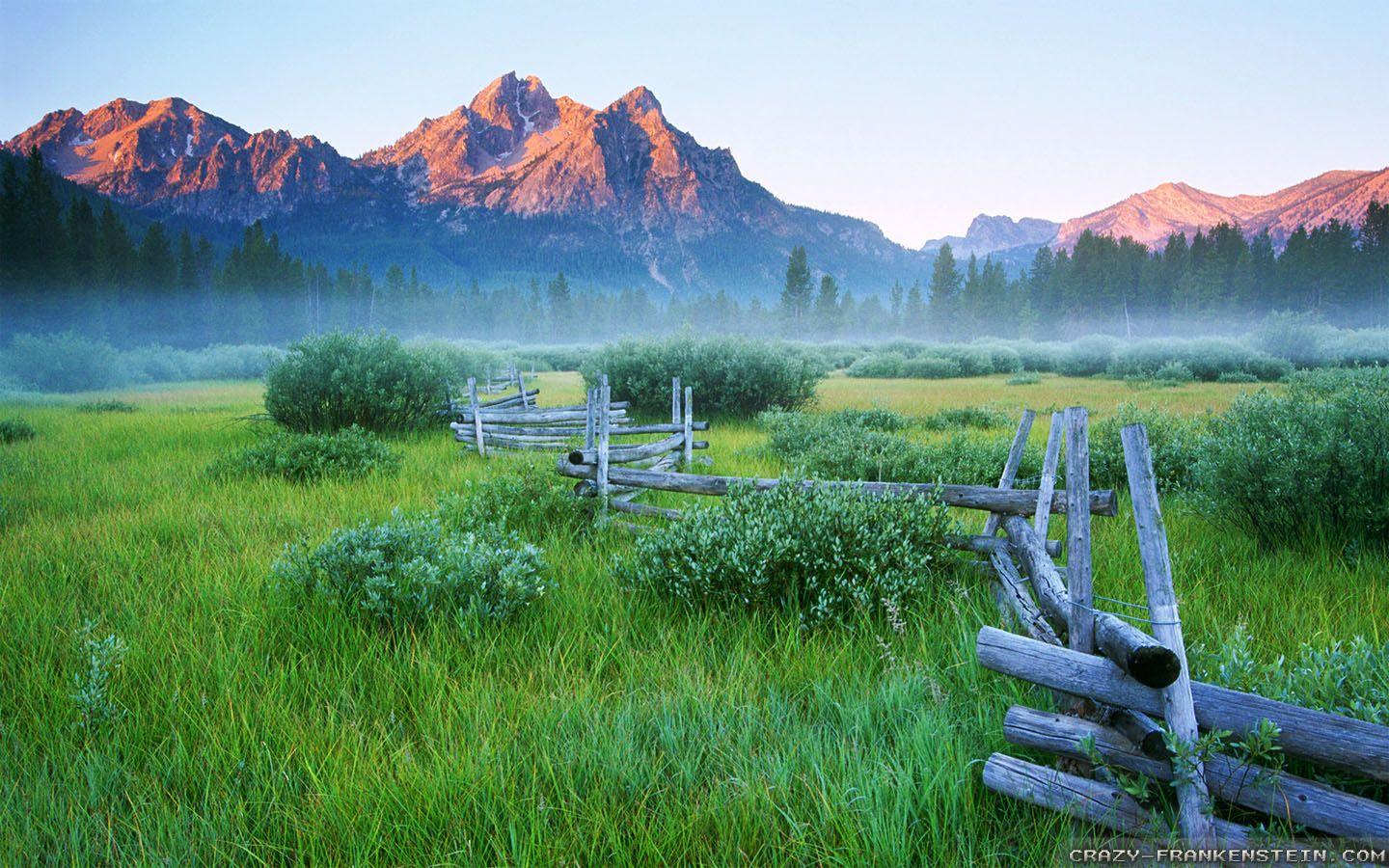 1440x900 Spring Mountain wallpaper