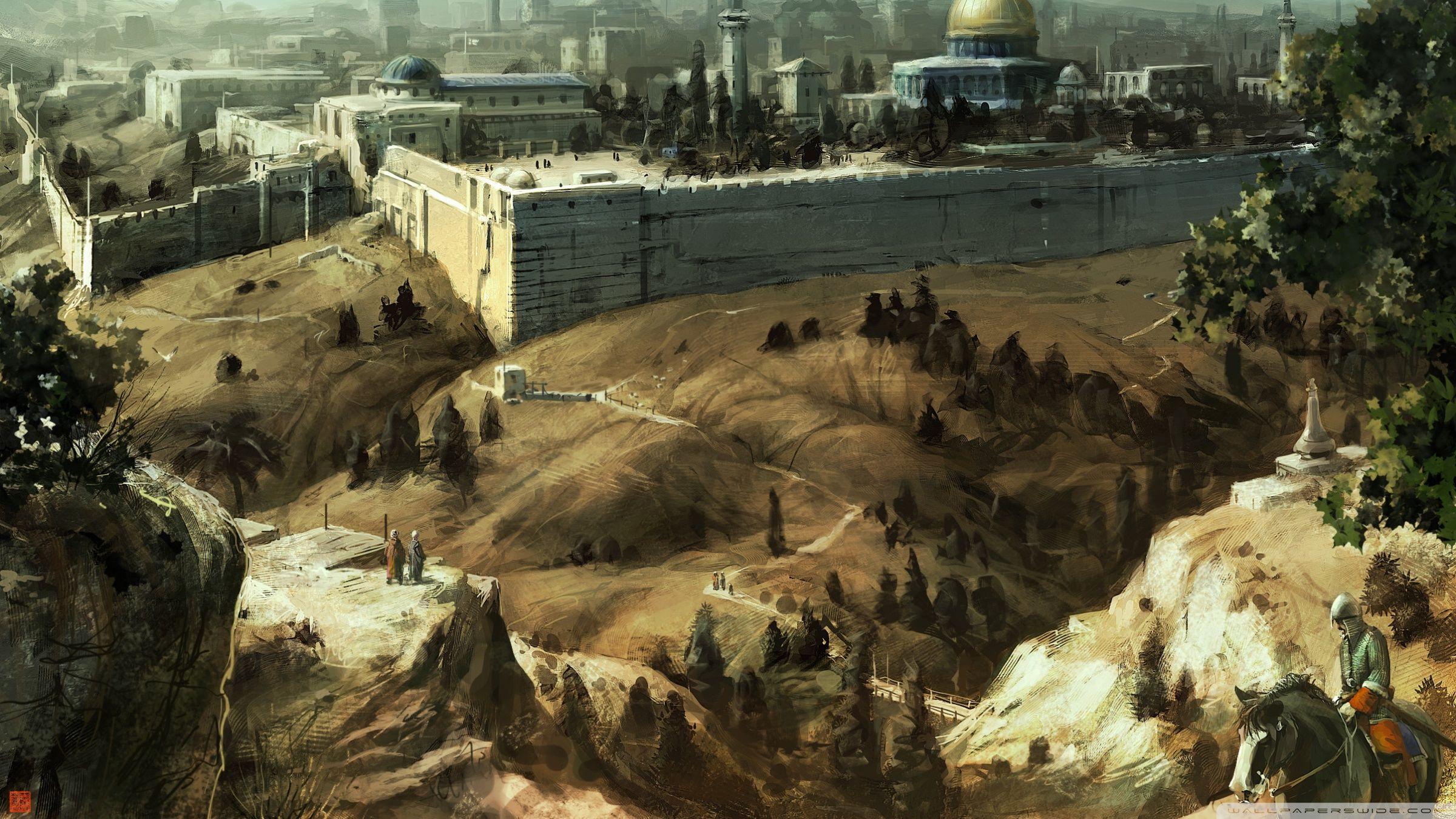 2400x1350 Assassins Creed Jerusalem Ultra HD Desktop Background Wallpaper for 4K UHD TV : Widescreen & UltraWide Desktop & Laptop : Tablet