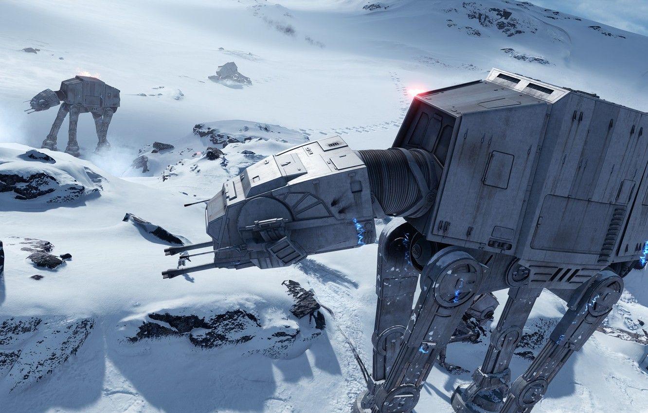 1332x850 Wallpaper Game, Electronic Arts, AT AT, DICE, Hot, Star Wars Battlefront, Hoth Image For Desktop, Section игры