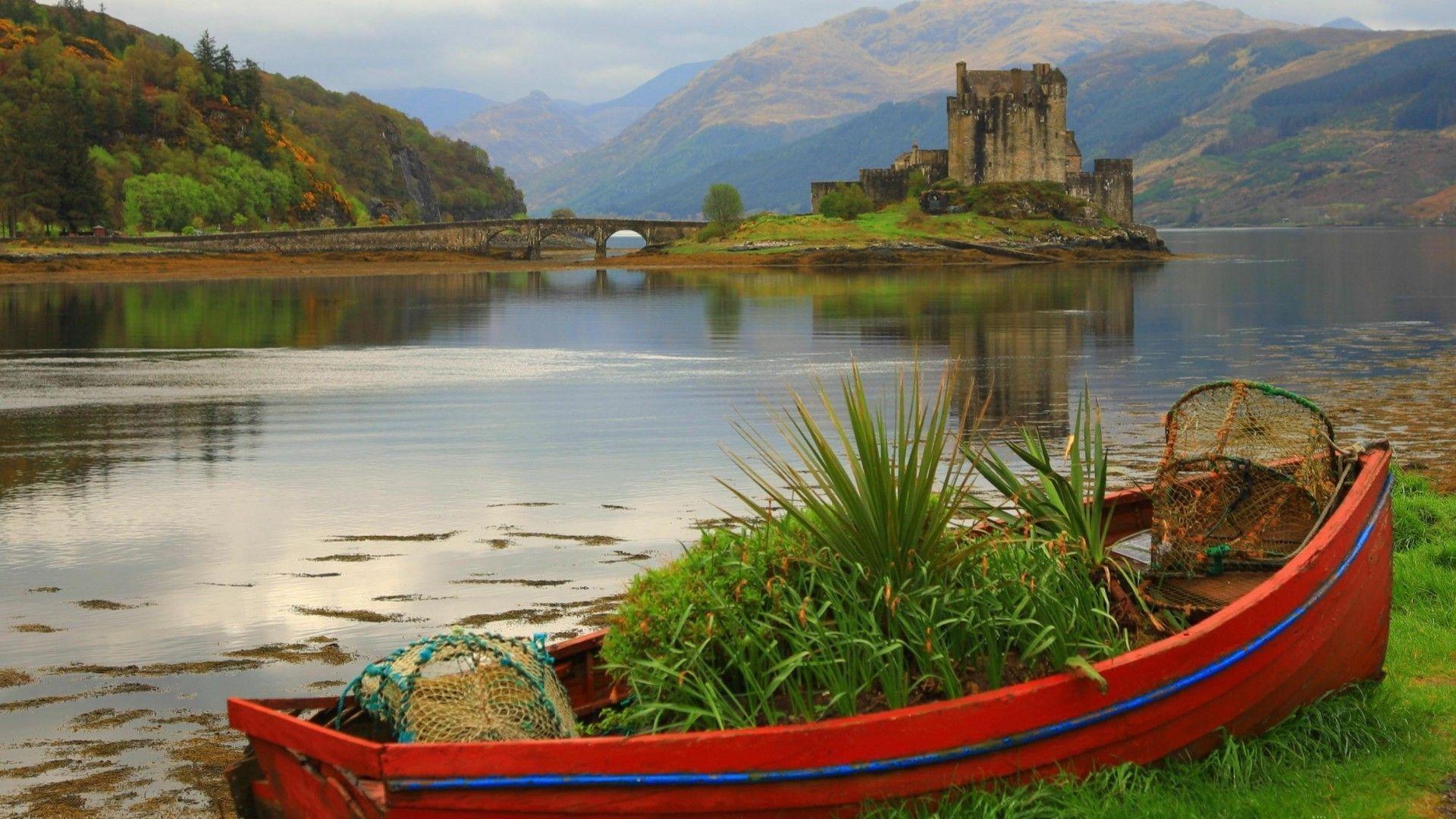 1920x1080 High Definition Scottish Wallpaper Donan Castle HD Wallpaper