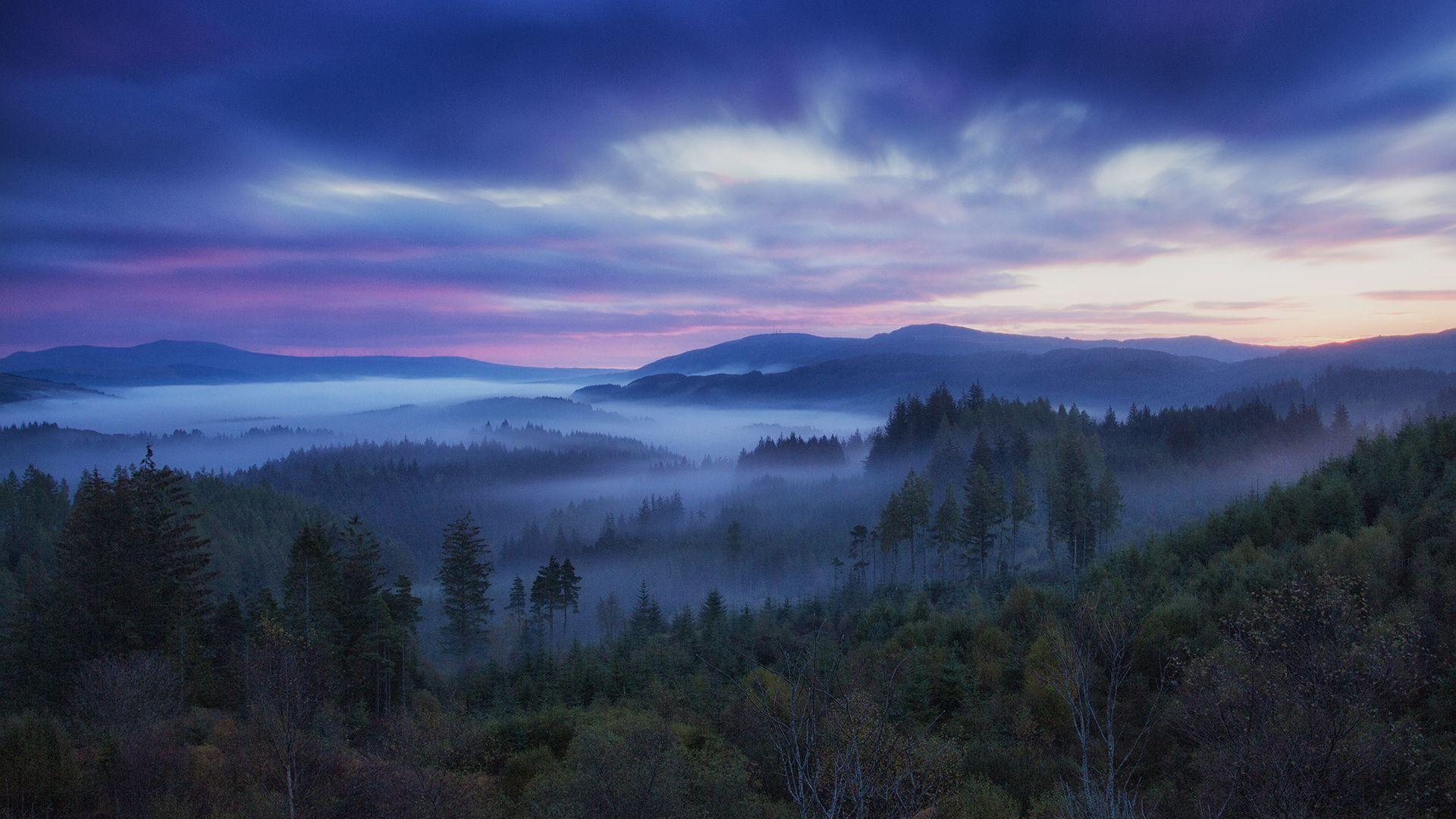 1920x1080 scotland, hills, fog 1080P Laptop Full HD Wallpaper, HD Nature 4K Wallpaper, Image, Photo and Background