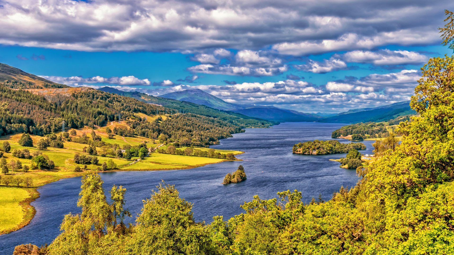 1920x1080 Download wallpaper 1920x1080 scotland, highlands, lake, hdr full hd, hdtv, fhd, 1080p HD background