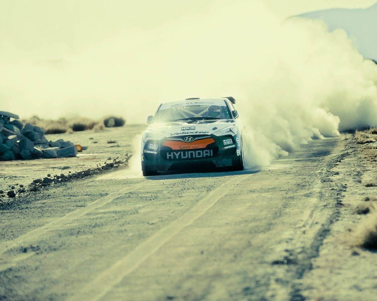 1280x1024 Hyundai Veloster Rally Car desktop PC and Mac wallpaper