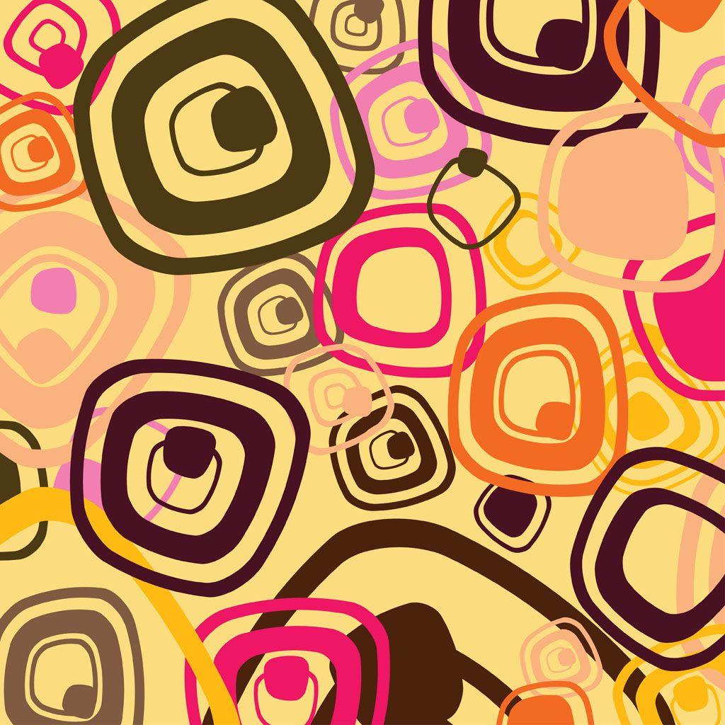 1024x1024 Sixties Pattern Vector Vector Art & Graphics