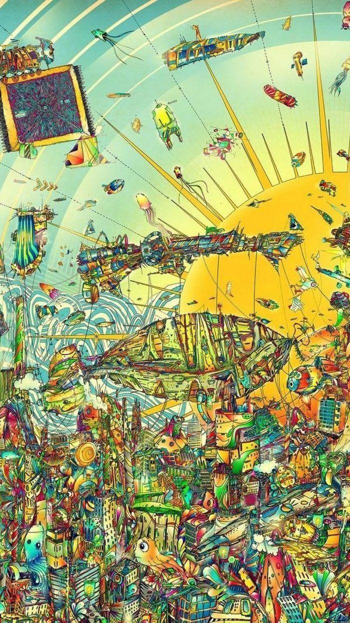 700x1244 Trippy Art Background Image