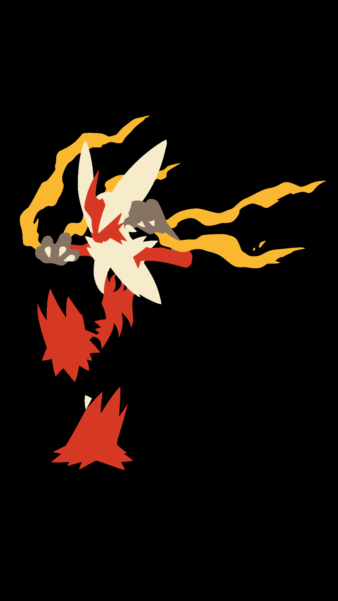 1080x1920 Minimalist Mega Blaziken! [1080x1920]