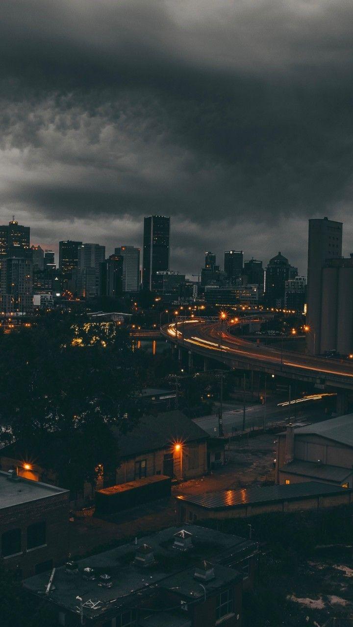 720x1280 Download 720x1280 Canada, Montreal, Dark Clouds, Cityscape, Buildings Wallpaper for Galaxy S Galaxy Note II, Galaxy Nexus, Alcatel One Touch Idol Ultra