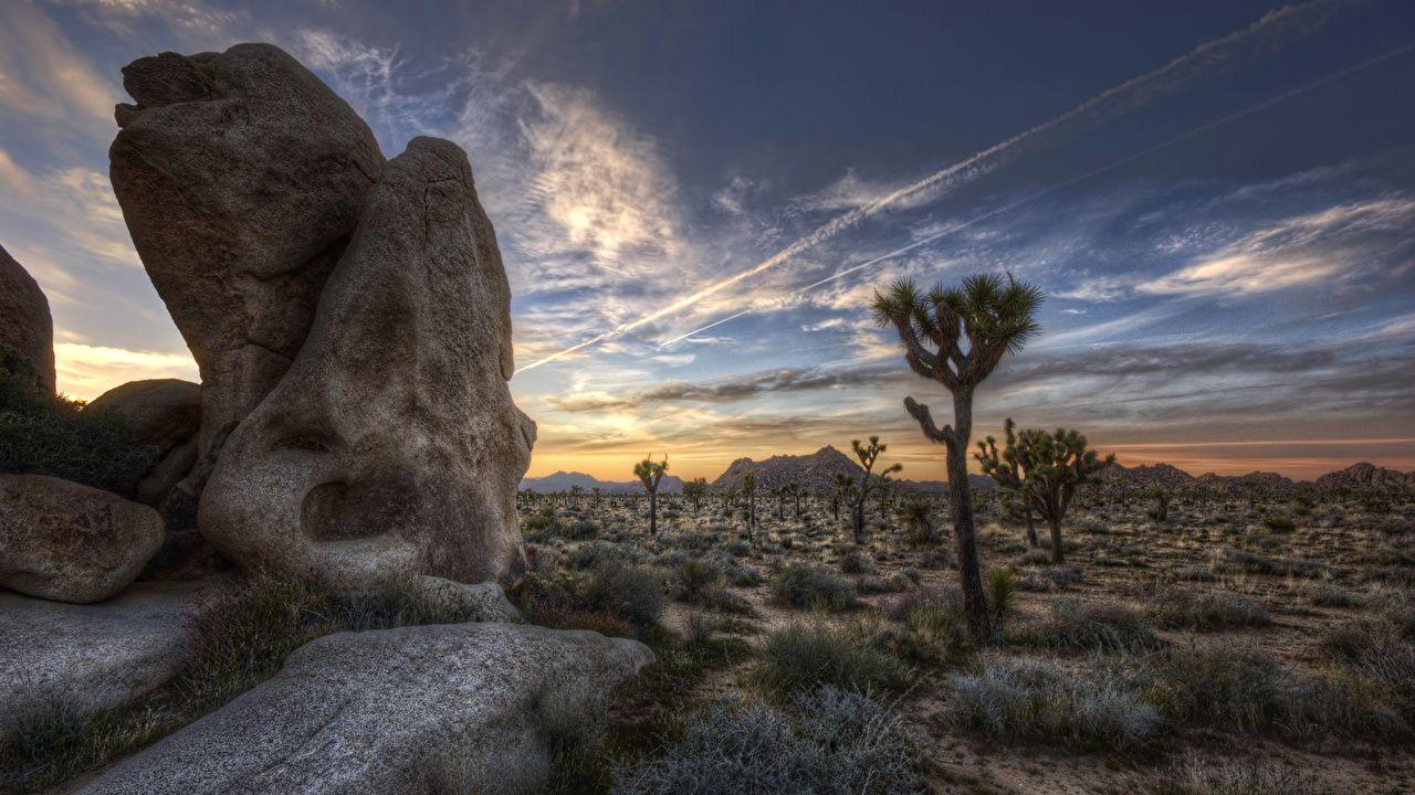 1280x720 image California USA HDR Desert Nature Mountains