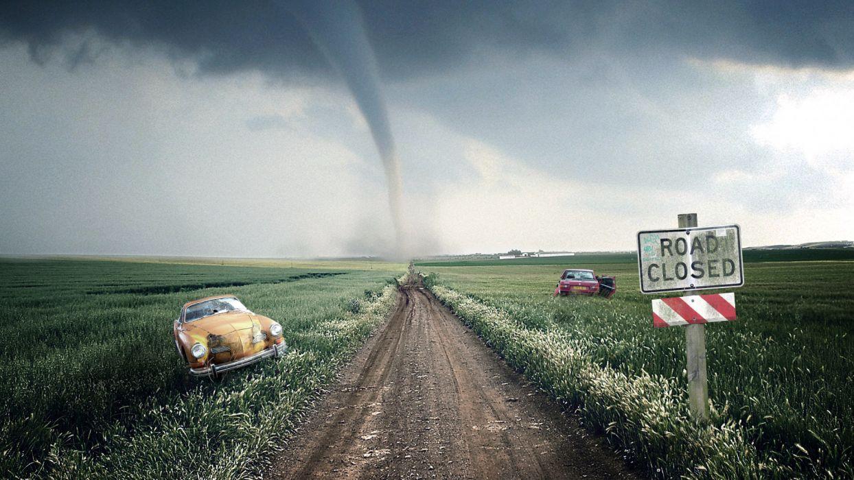 1244x700 Car hurricane road grass sky empty wallpaperx1080