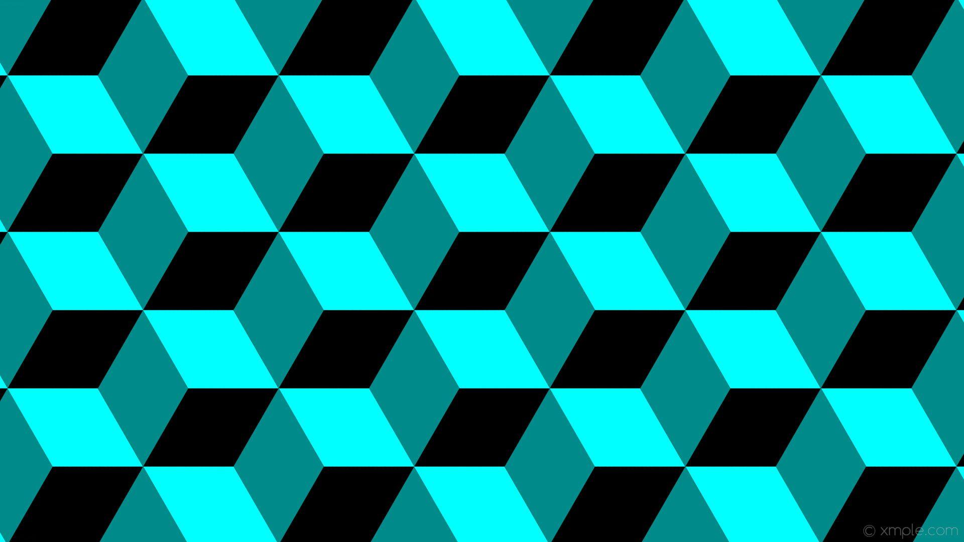 1920x1080 Black And Cyan Wallpaper