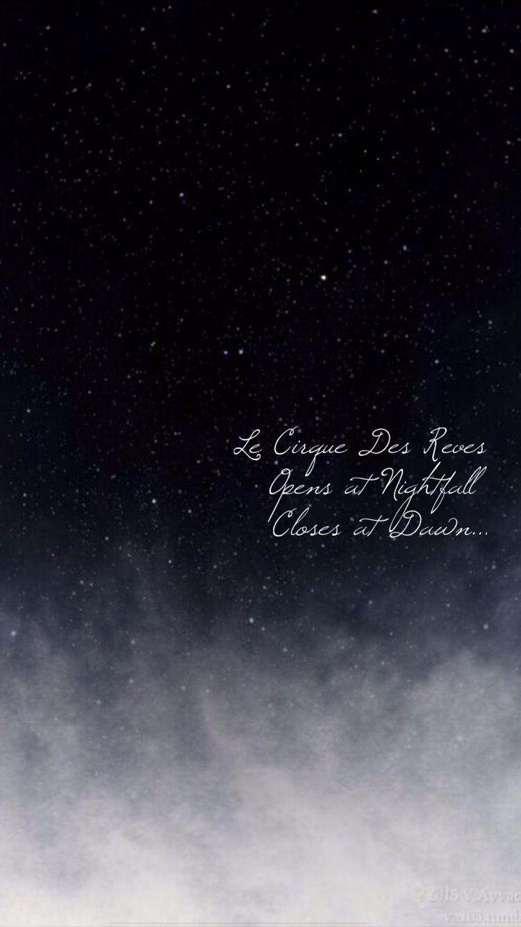 750x1334 Made with Typorama, The Night Circus, Le cirque des rêves, wallpaper, background. Night circus, Circus wallpaper, Le cirque