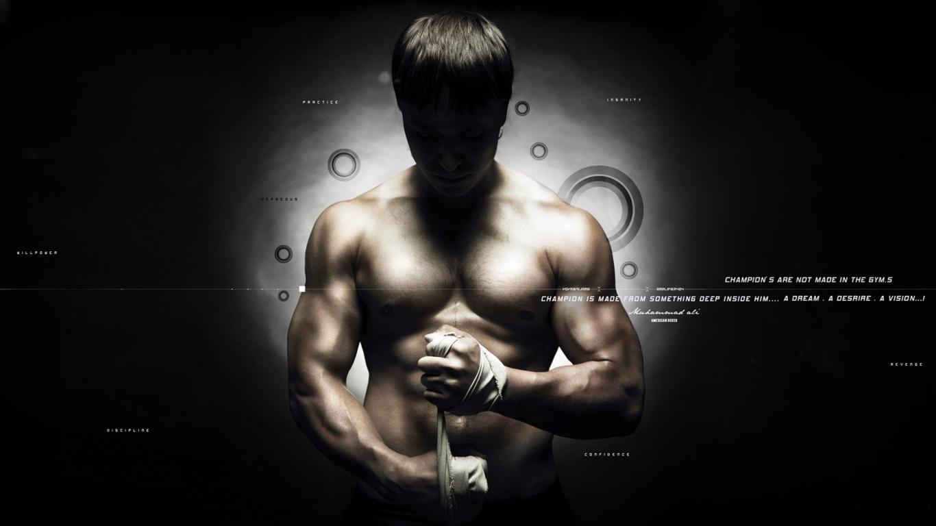1366x768 Boxing Logo Wallpaper HD