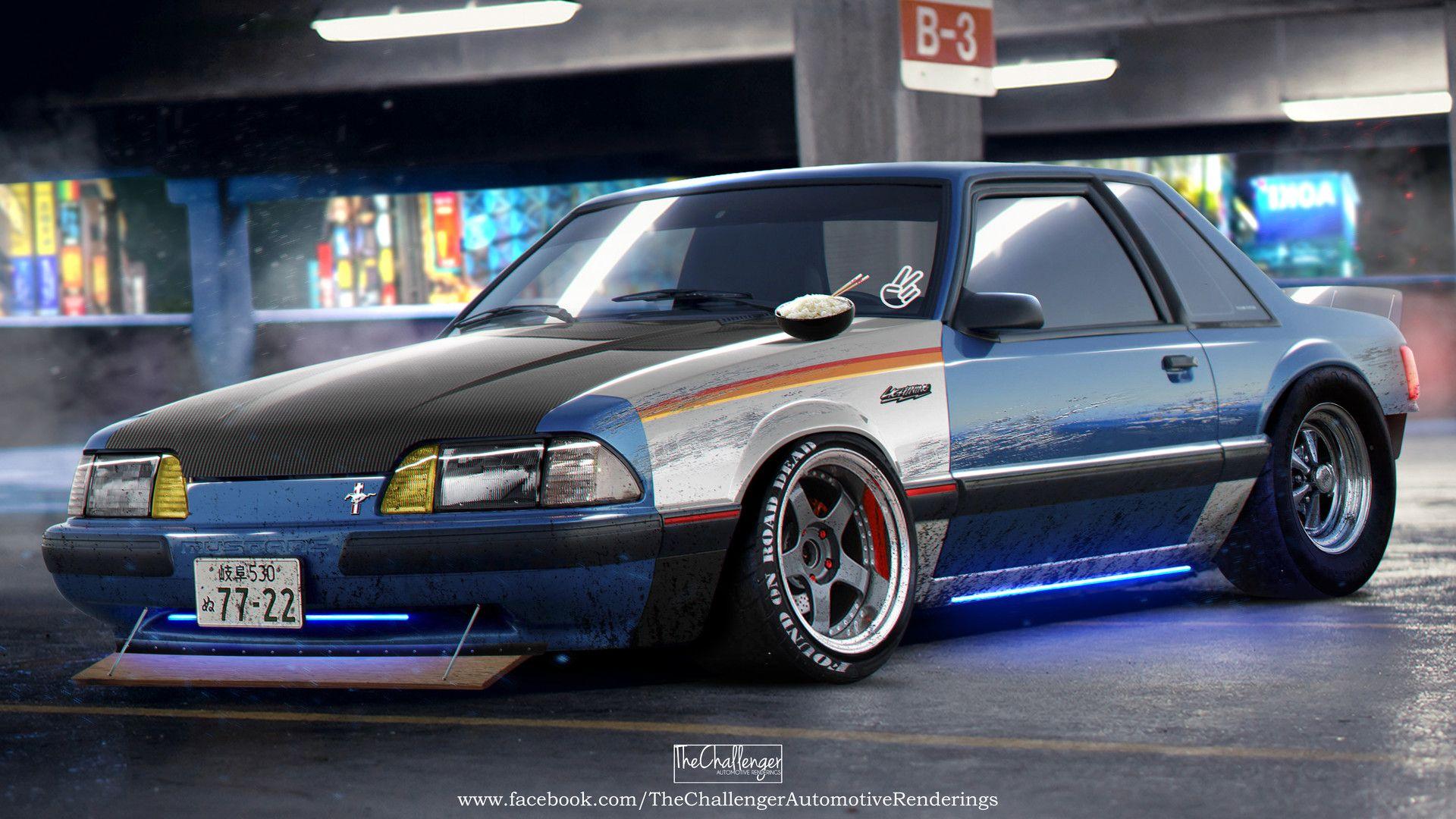1920x1080 Ford Mustang Foxbody, Abimelec Arellano