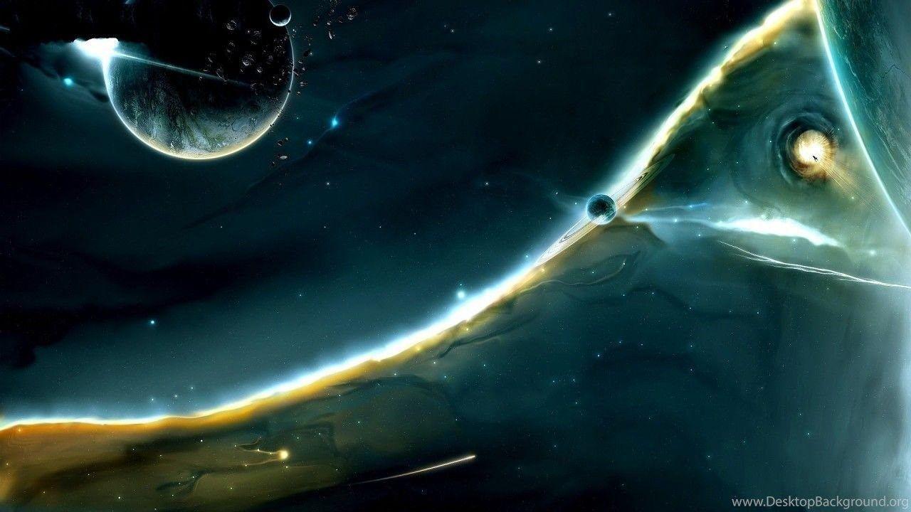 1280x720 Trippy Space Wallpaper Desktop Background